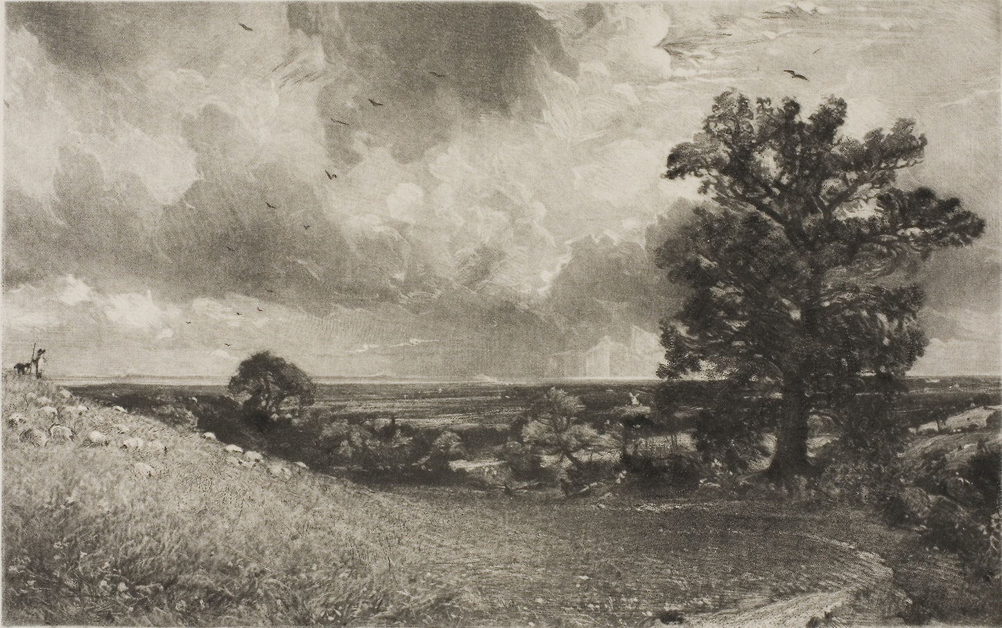 Noon - David Lucas (English, 1802-1881), Poster Print Wall Art