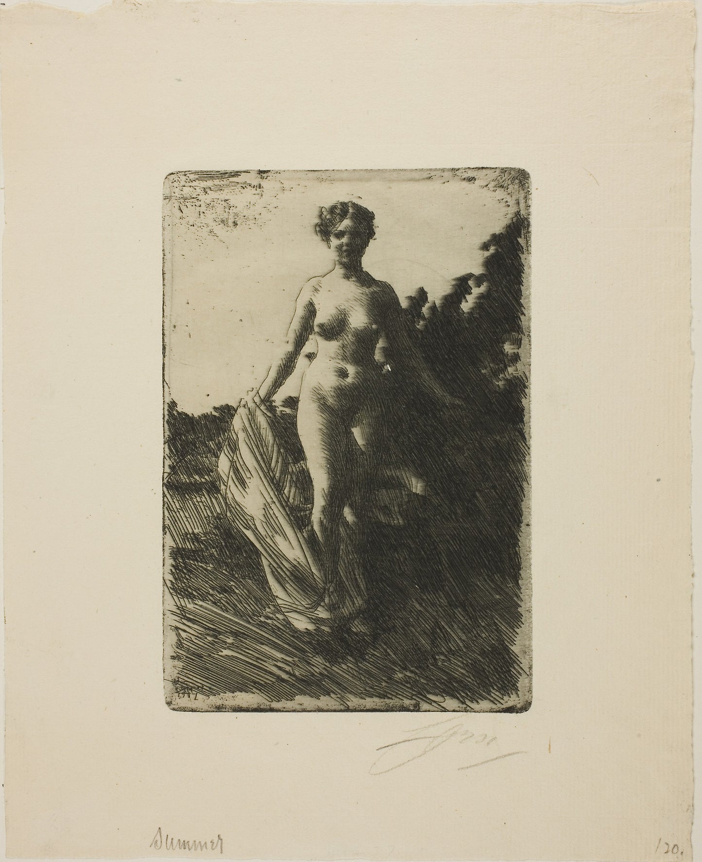 Summer - Anders Zorn, Poster Print Wall Art