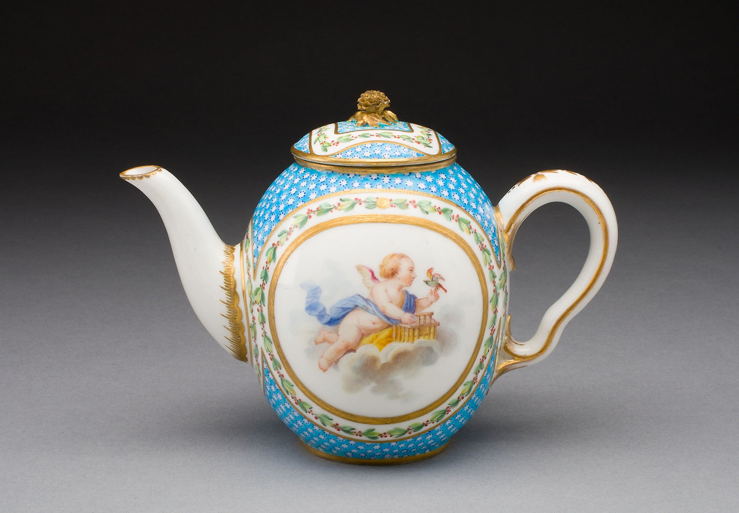 Teapot (from a tea service) - Sèvres Porcelain Manufactory, Poster Print Wall Art