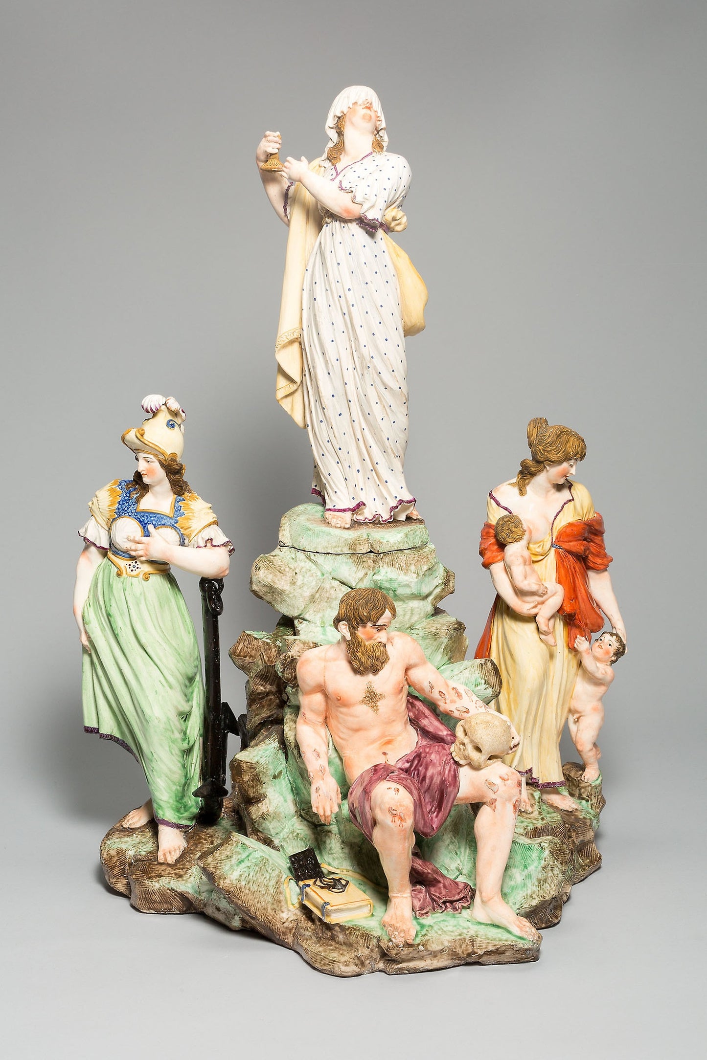 Allegorical Figure Group - The Virtues - Buen Retiro Porcelain Factory, Poster Print Wall Art