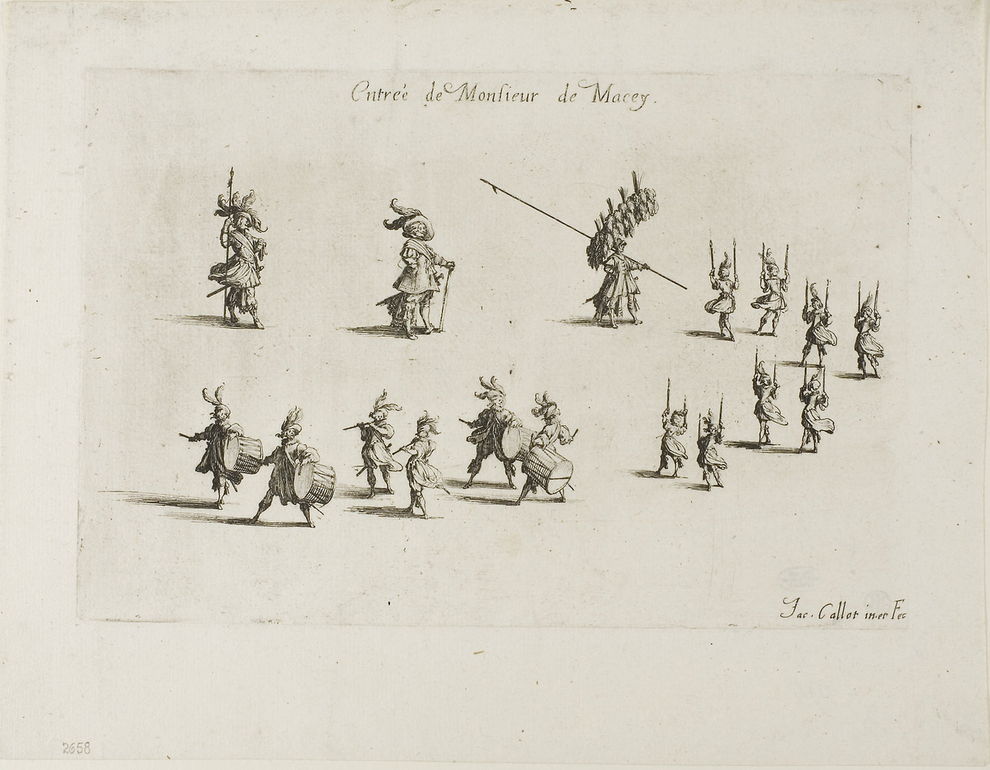 Entry of M. de Macey, from The Combat at the Barrier - Jacques Callot, Poster Print Wall Art
