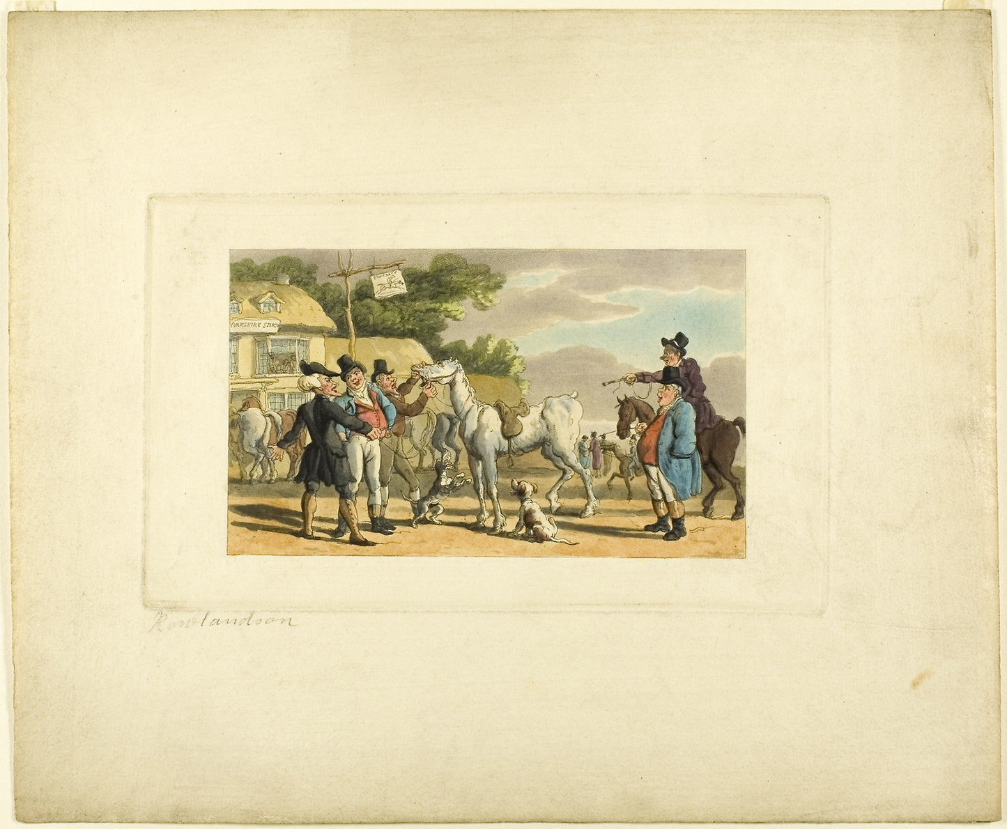 Doctor Syntax Sells Grizzle, from The Tour of Doctor Syntax - Thomas Rowlandson (English, 1756-1827), Poster Print Wall Art