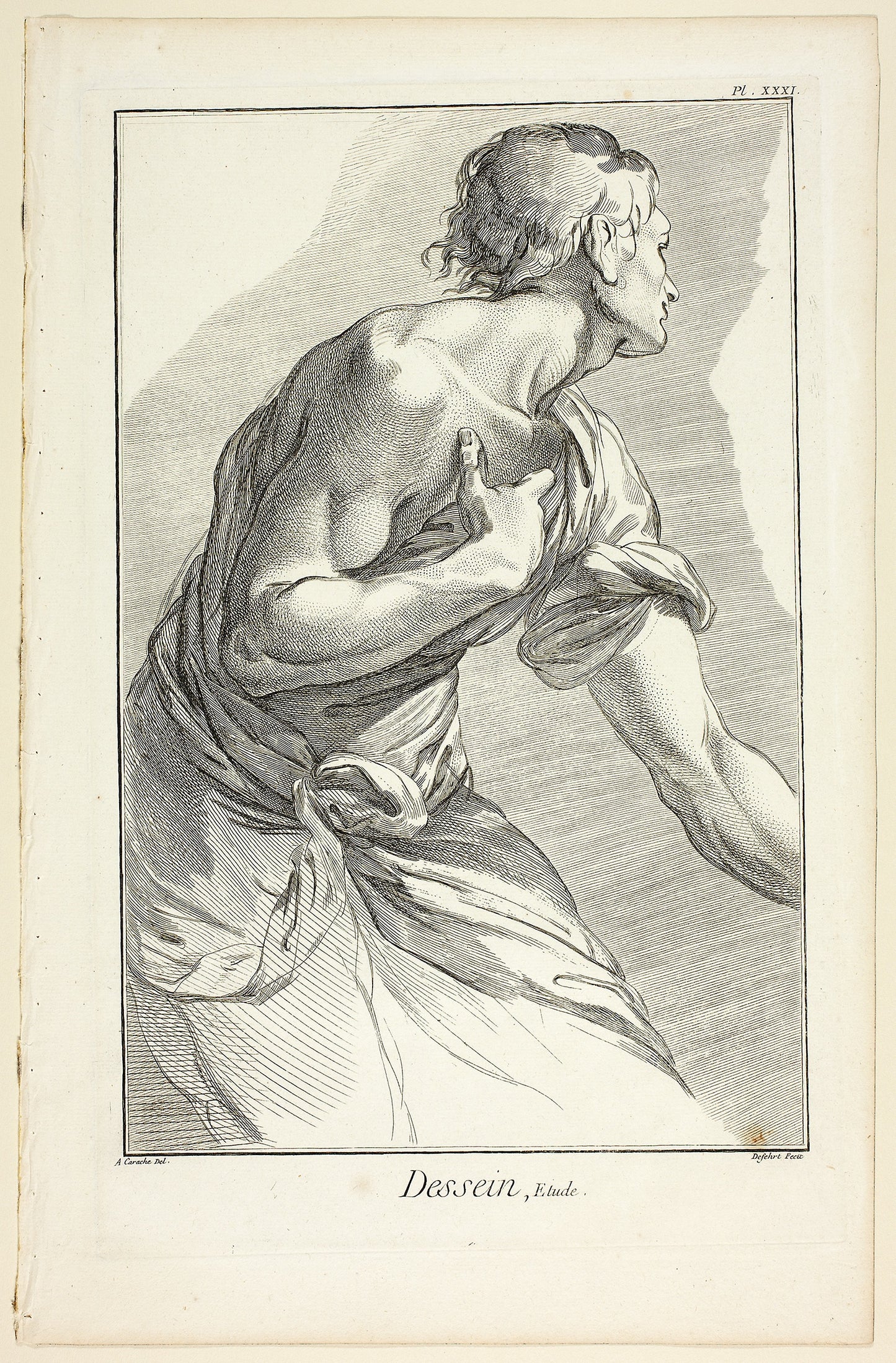Design: Study, from Encyclopédie: A. J. Defehrt (French, active 18th century), Poster Print Wall Art
