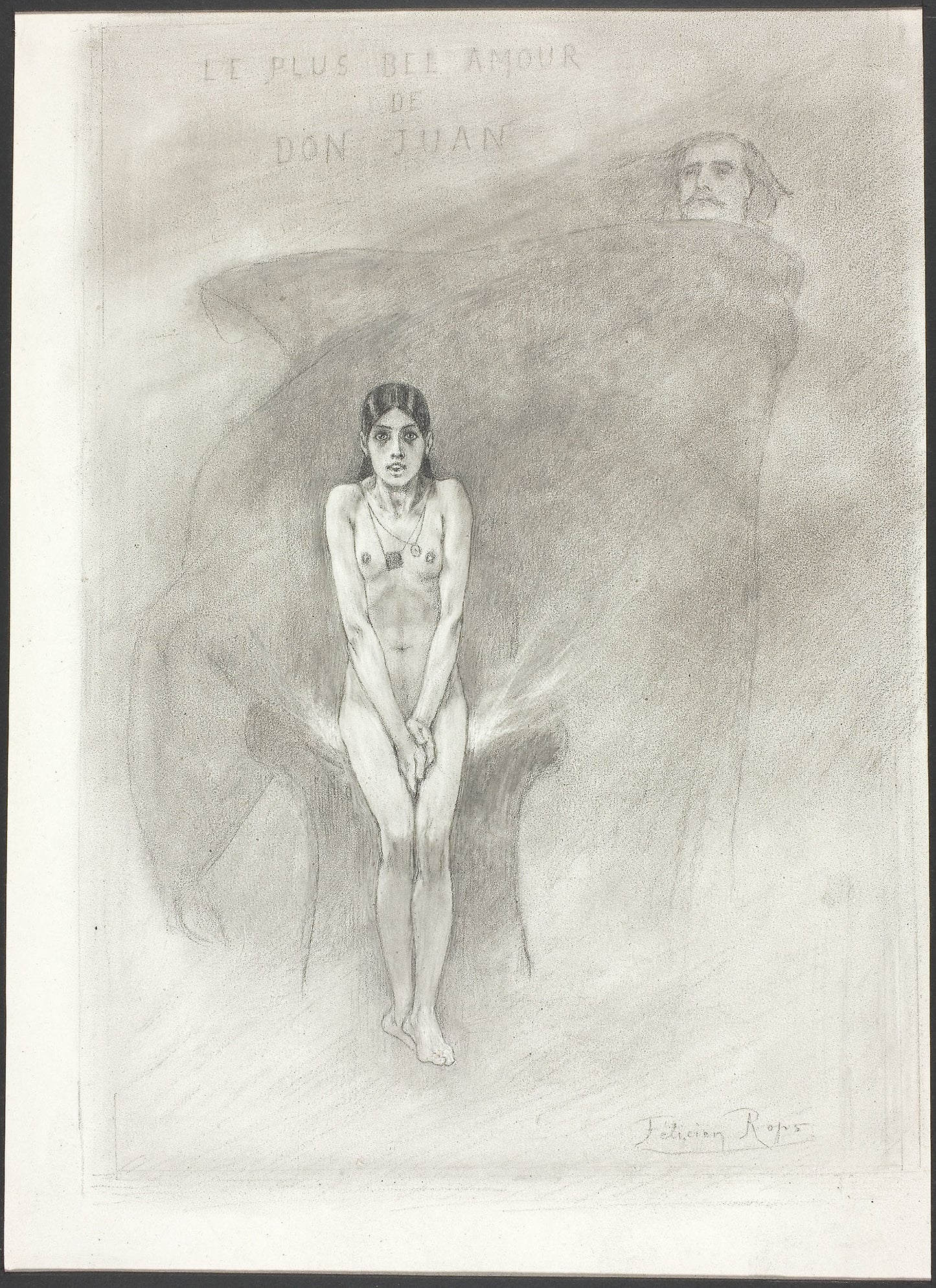 The Greatest Love of Don Juan - Félicien Rops, Poster Print Wall Art