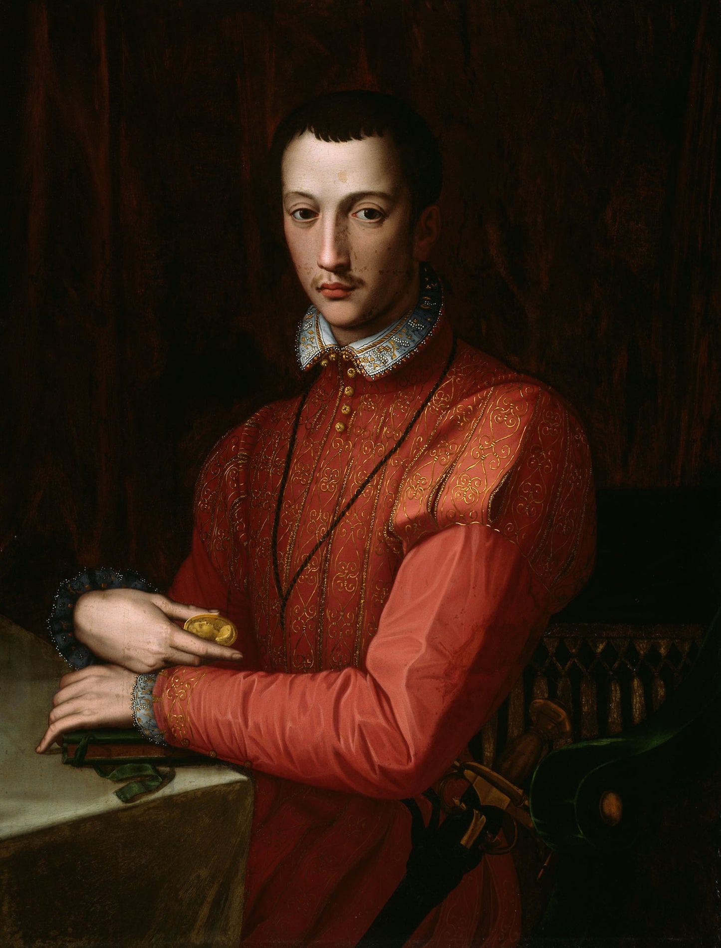 Francesco de' Medici - Attributed to Alessandro Allori, Poster Print Wall Art