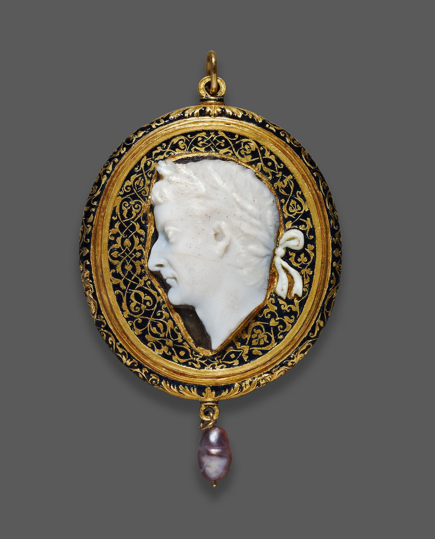 Fragment of a Cameo Portraying Emperor Tiberius - Roman, Poster Print Wall Art