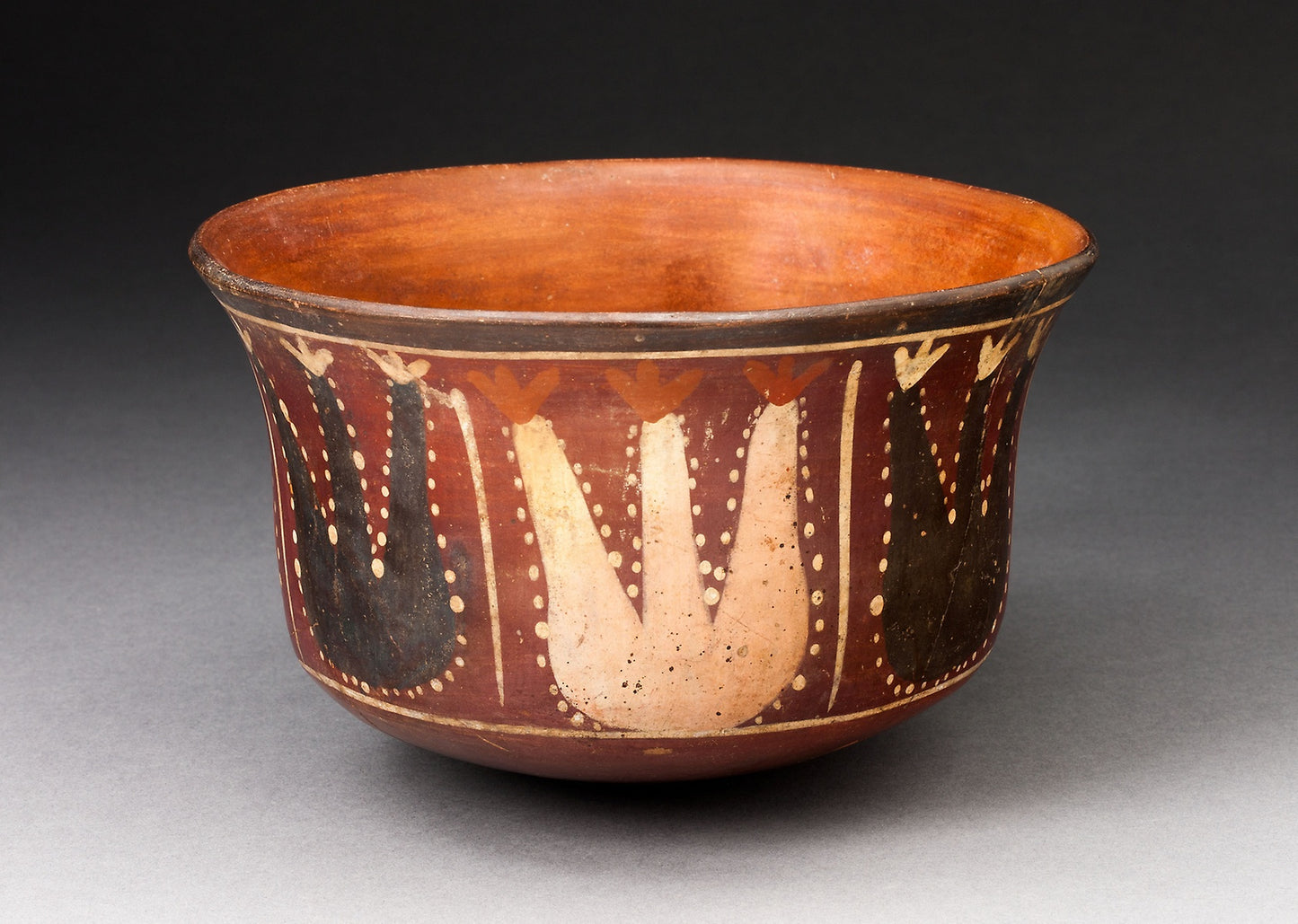 Bowl Depicting Abstract Plants, Probably Cactus - Nazca, Poster Print Wall Art