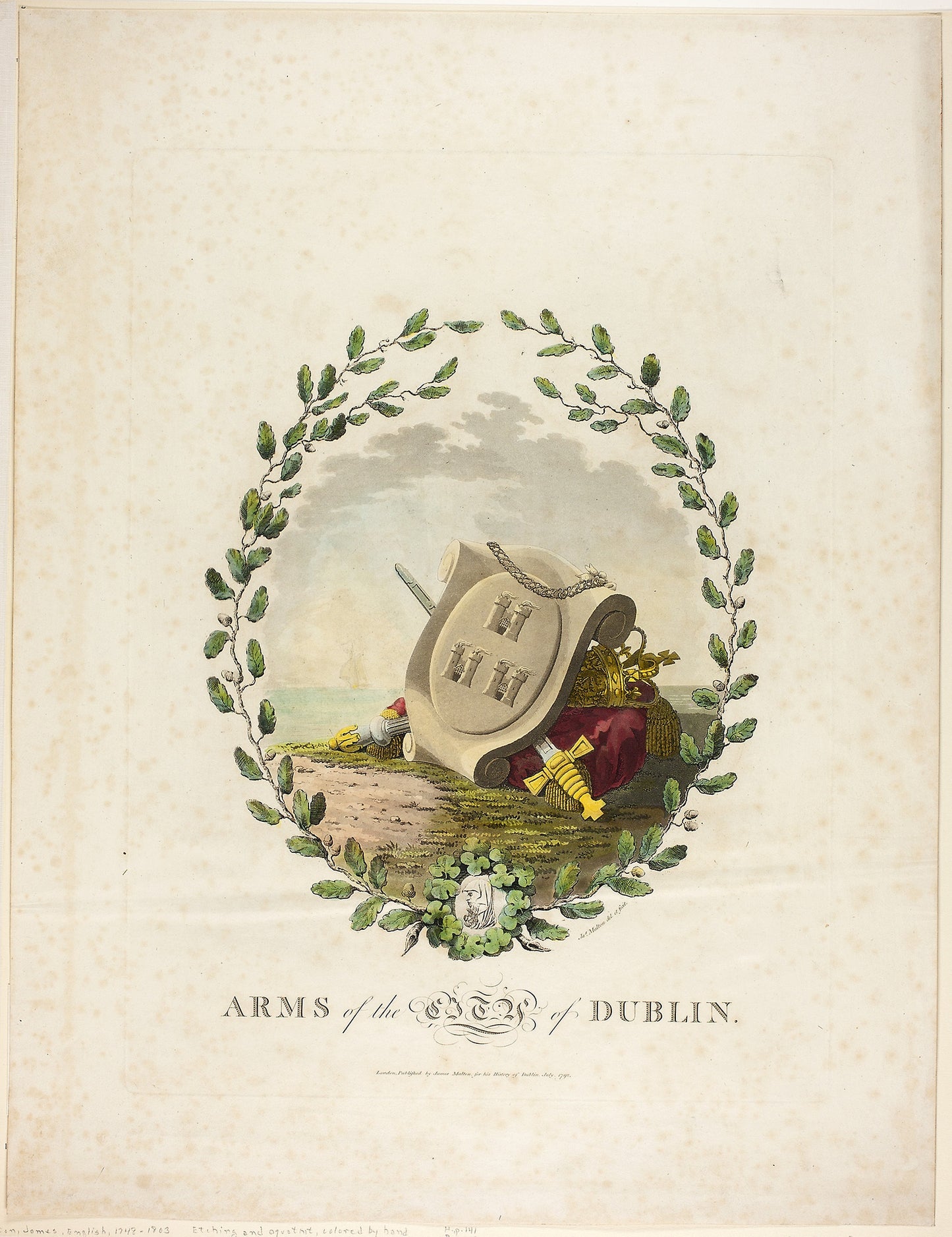 Dublin - James Malton, Poster Print Wall Art
