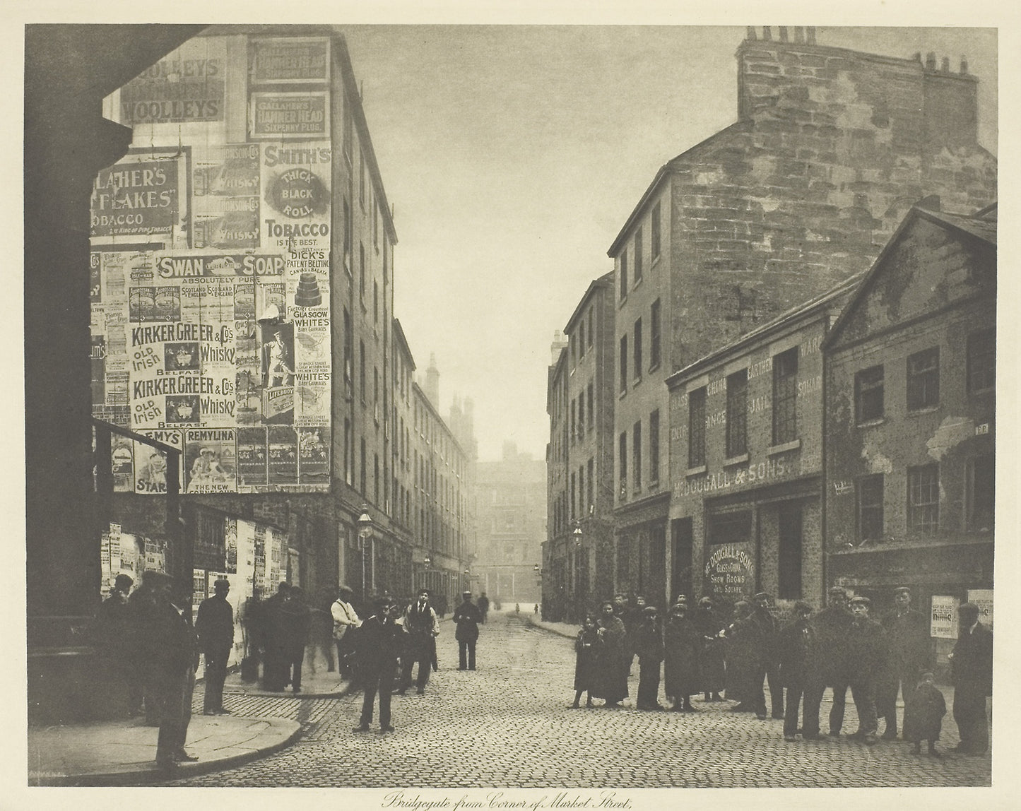 Bridgegate from Corner of Market Street - James Craig Annan , Poster Print Wall Art