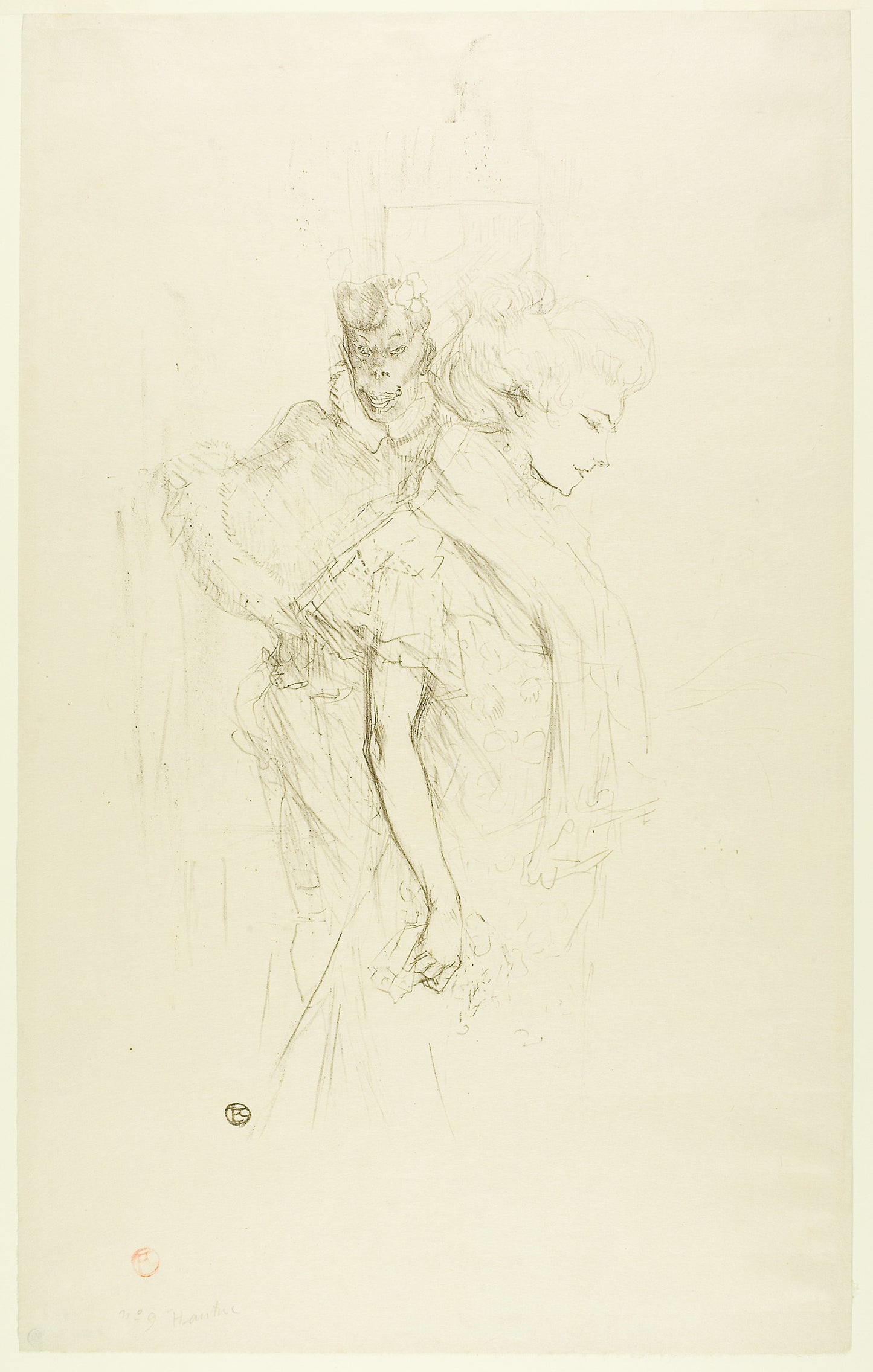 Blanche and Noire - Henri de Toulouse-Lautrec, Poster Print Wall Art