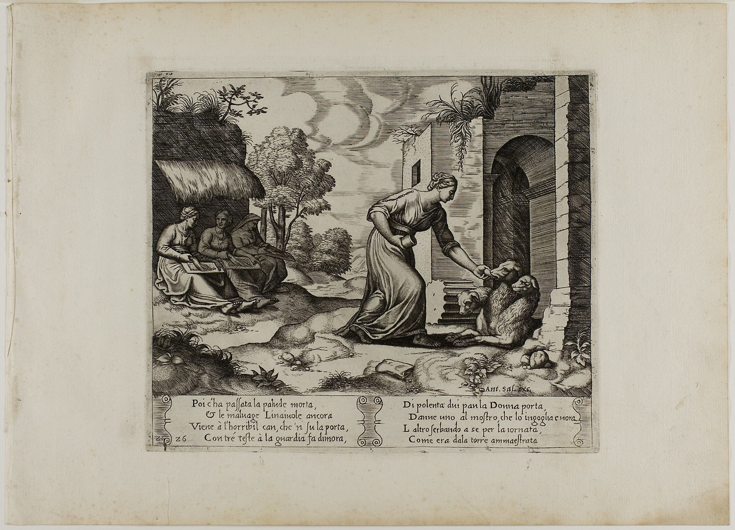 Psyche Enters the Underworld - Master of the Die (Italian, active c. 1530-1560), Poster Print Wall Art