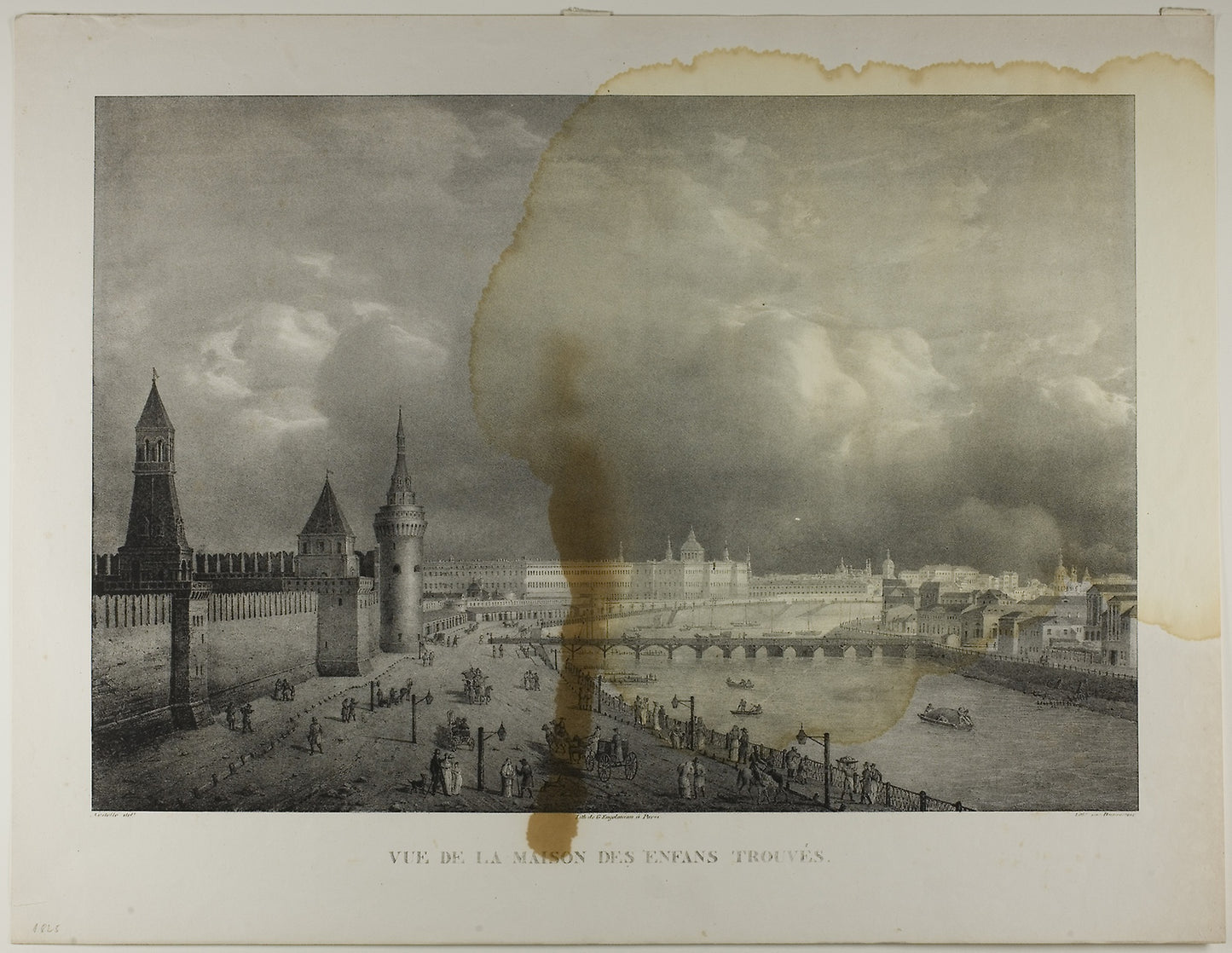 View from the Foundling House - François Joseph Dupressoir (French, 1800-1859), Poster Print Wall Art