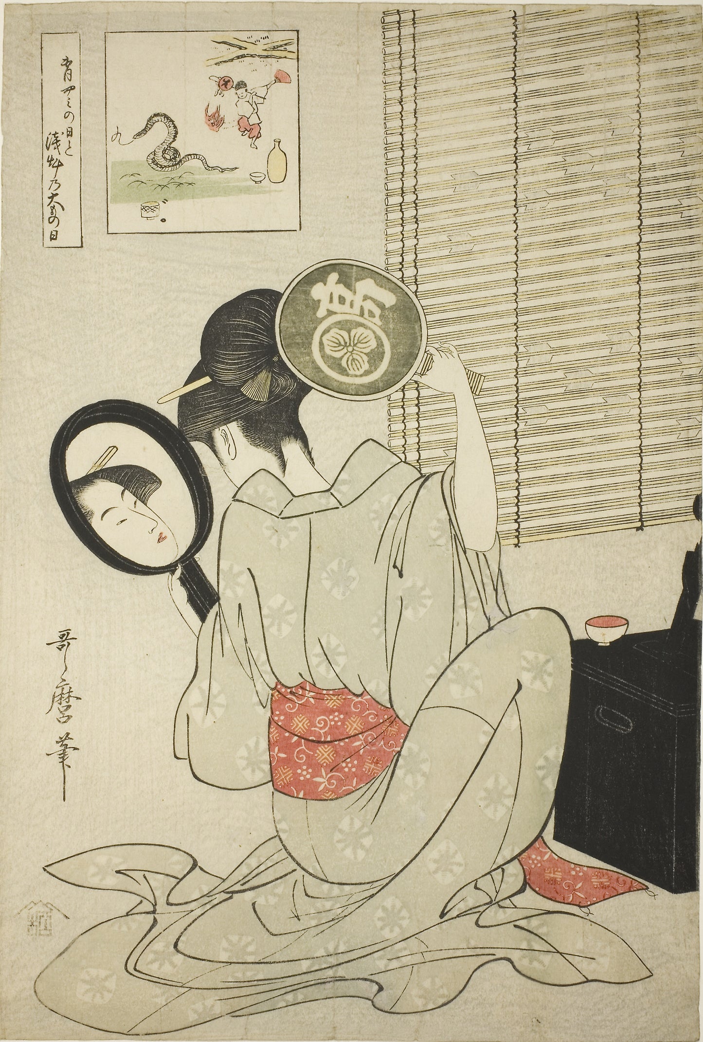 Takashima Ohisa - Kitagawa Utamaro ??? ??, Poster Print Wall Art