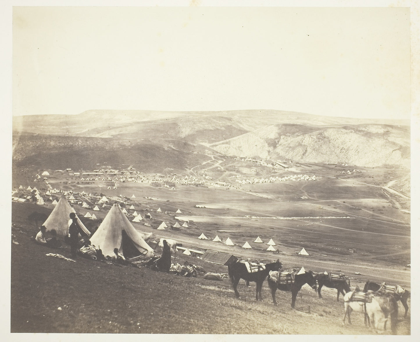 Cavalry Camp, Balaklava - Roger Fenton, Poster Print Wall Art