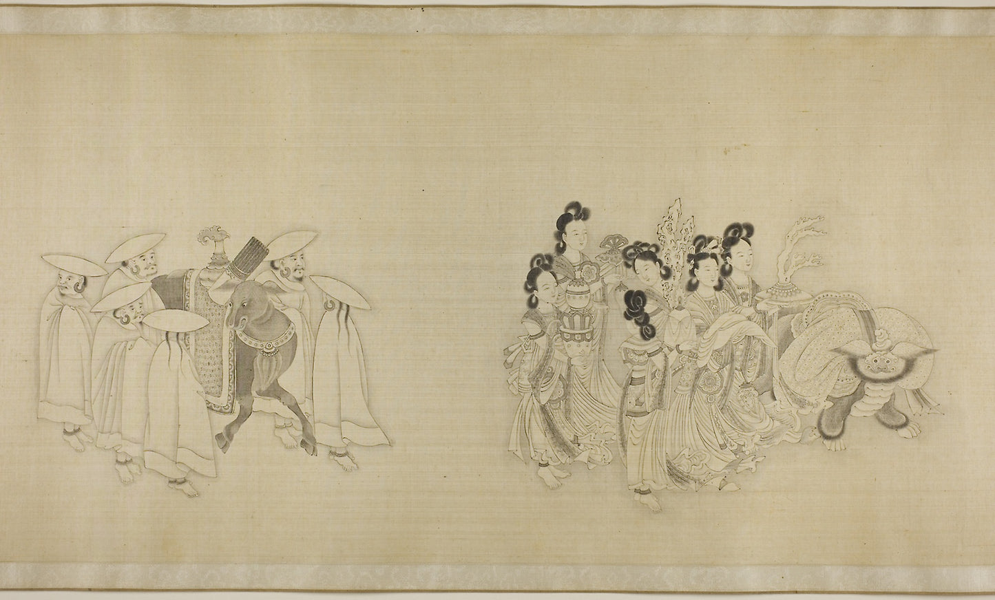 Barbarian Envoys Presenting Tribute - Chinese, Poster Print Wall Art