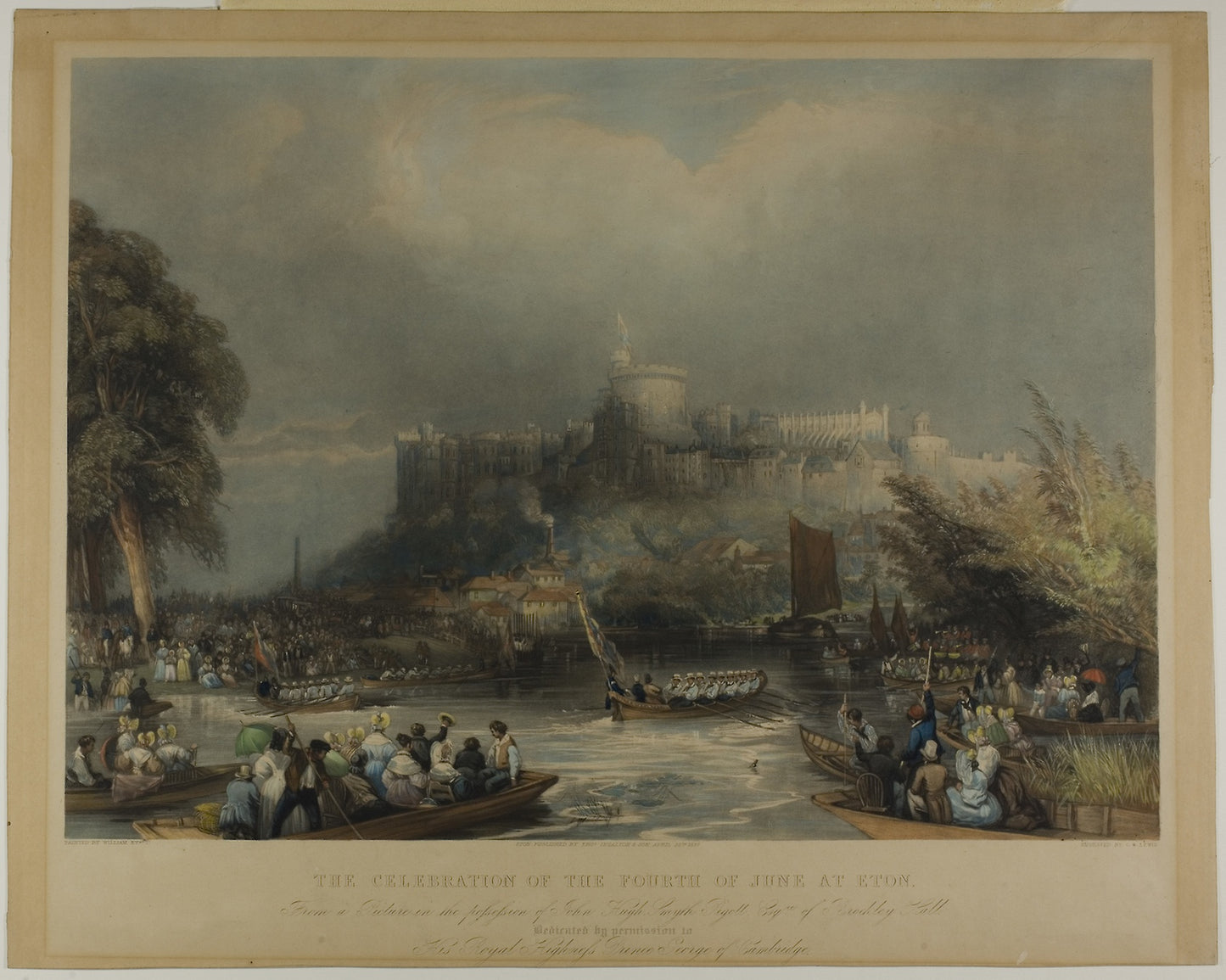 Celebration of the Fourth of June at Eton - C. O. Lewis (English, 19th century), Poster Print Wall Art