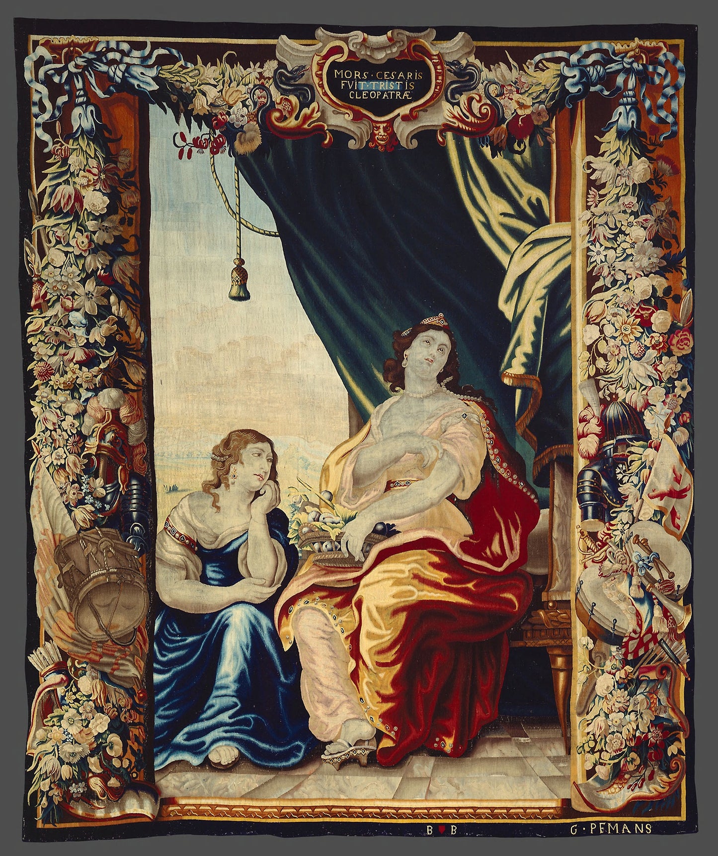 Caesar's Death Makes Cleopatra Mourn from The Story of Caesar and Cleopatra - After a design - Justus van Egmont (1601–1674), Poster Print Wall Art