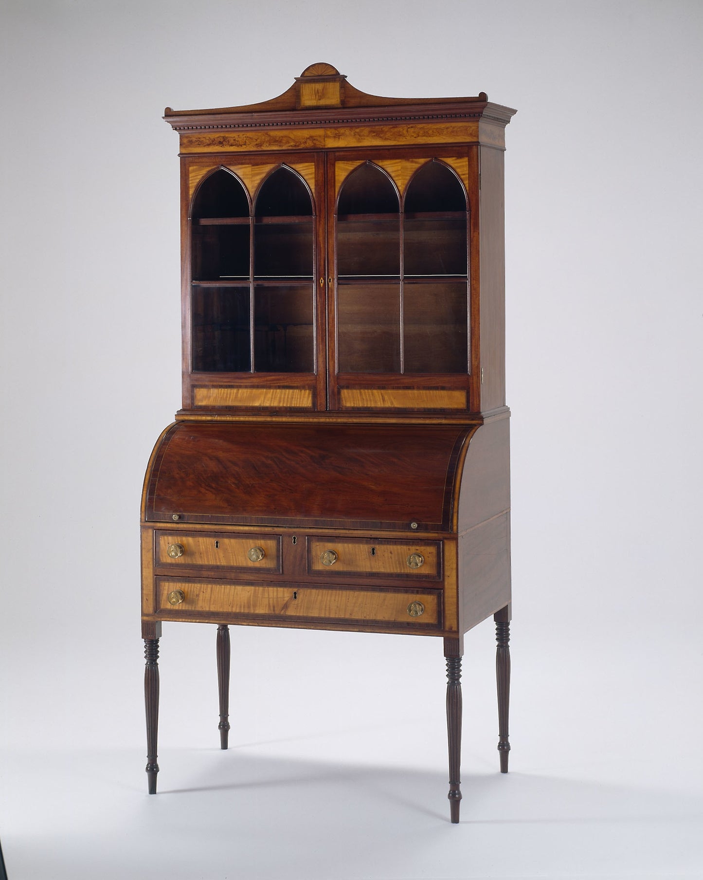 Cylinder Desk and Bookcase - Artist unknown, Poster Print Wall Art