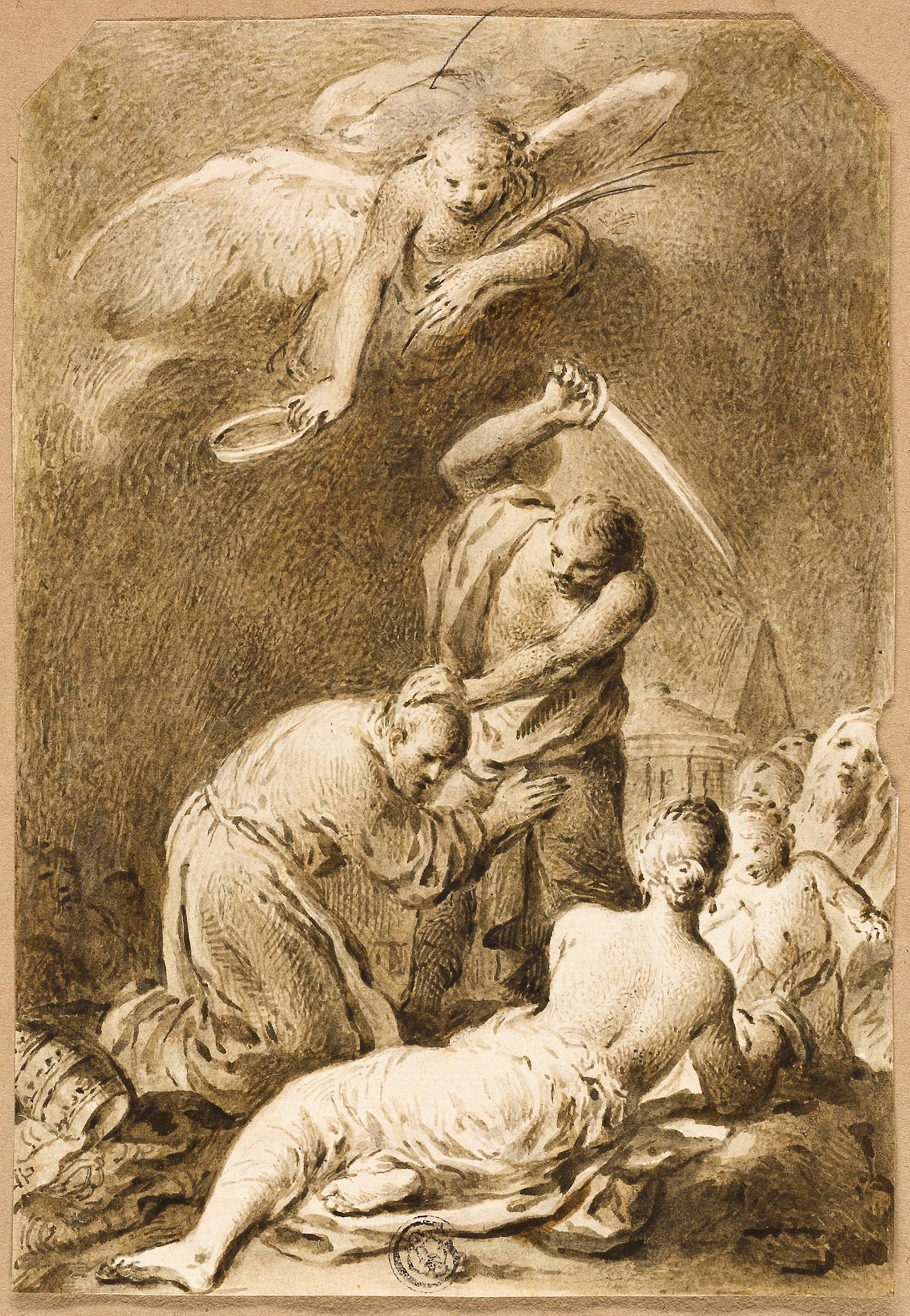 Martyrdom of a Saint - Attributed to Manuel Salvador Carmona, Poster Print Wall Art