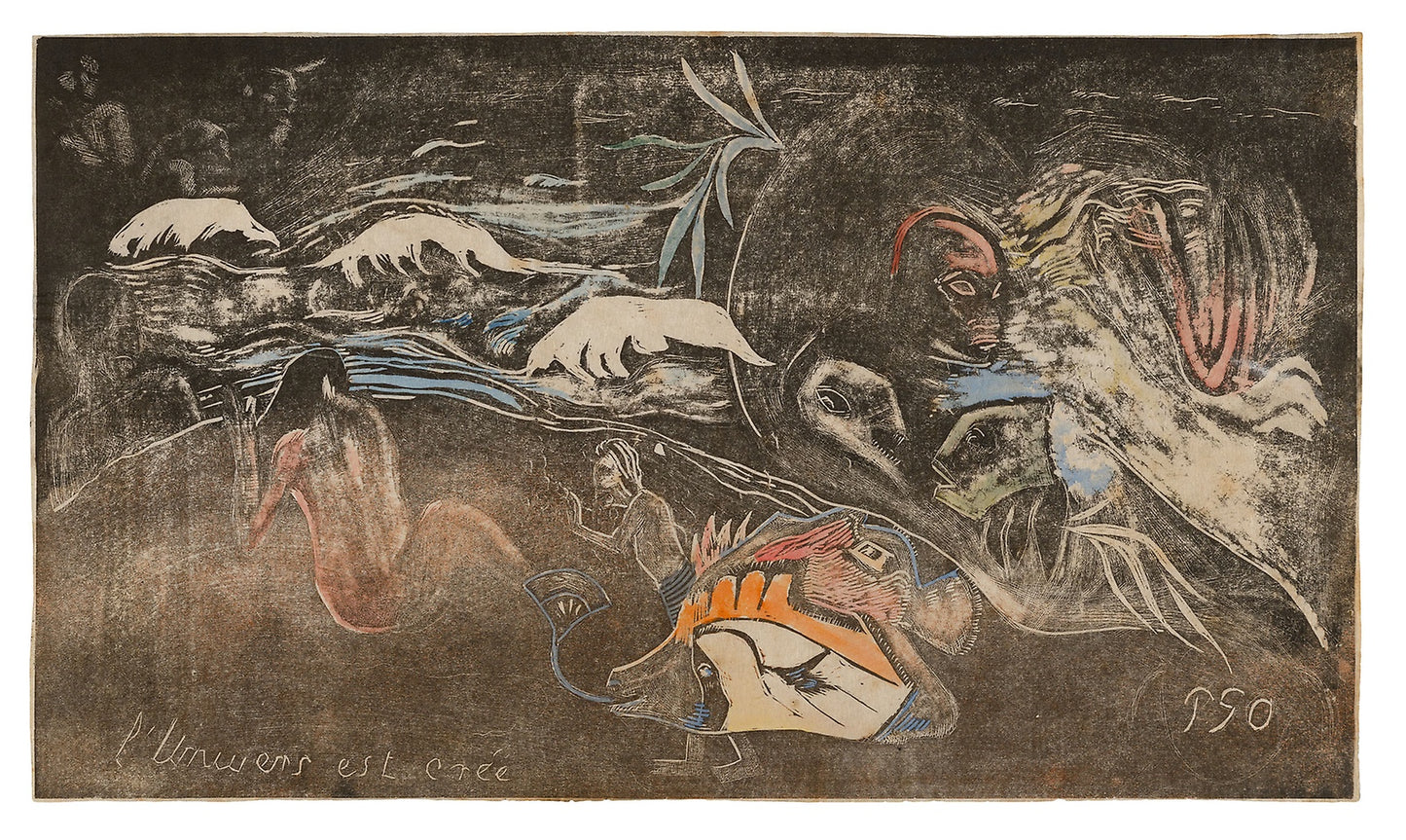 L’univers est créé (The Universe Is Being Created), from the Noa Noa Suite - Paul Gauguin, Poster Print Wall Art