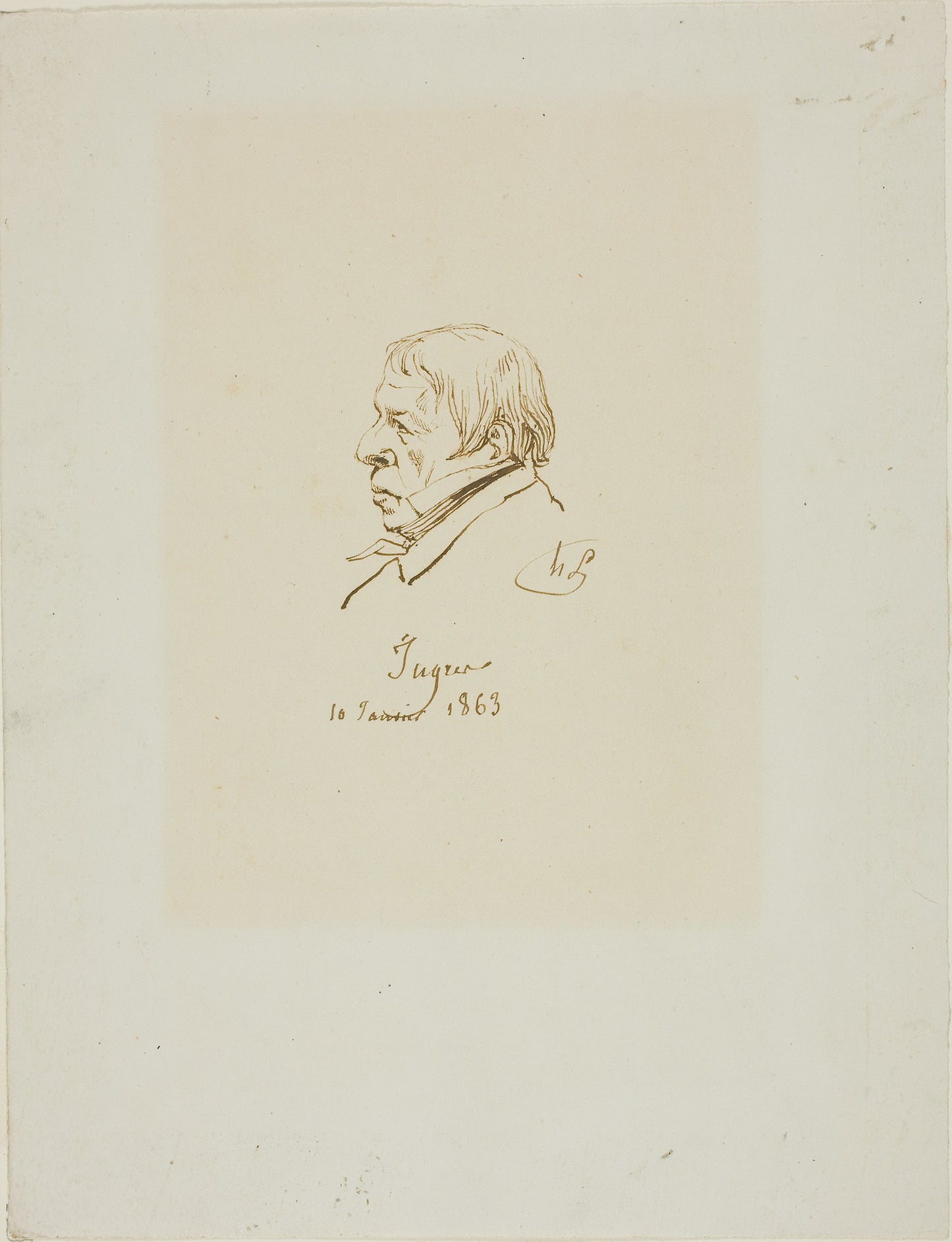 Jean Auguste Dominique Ingres - Henri Lehmann, Poster Print Wall Art