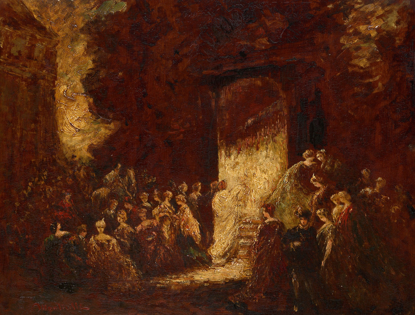 Fête d'Après-Midi: Adolphe-Joseph-Thomas Monticelli, Poster Print Wall Art