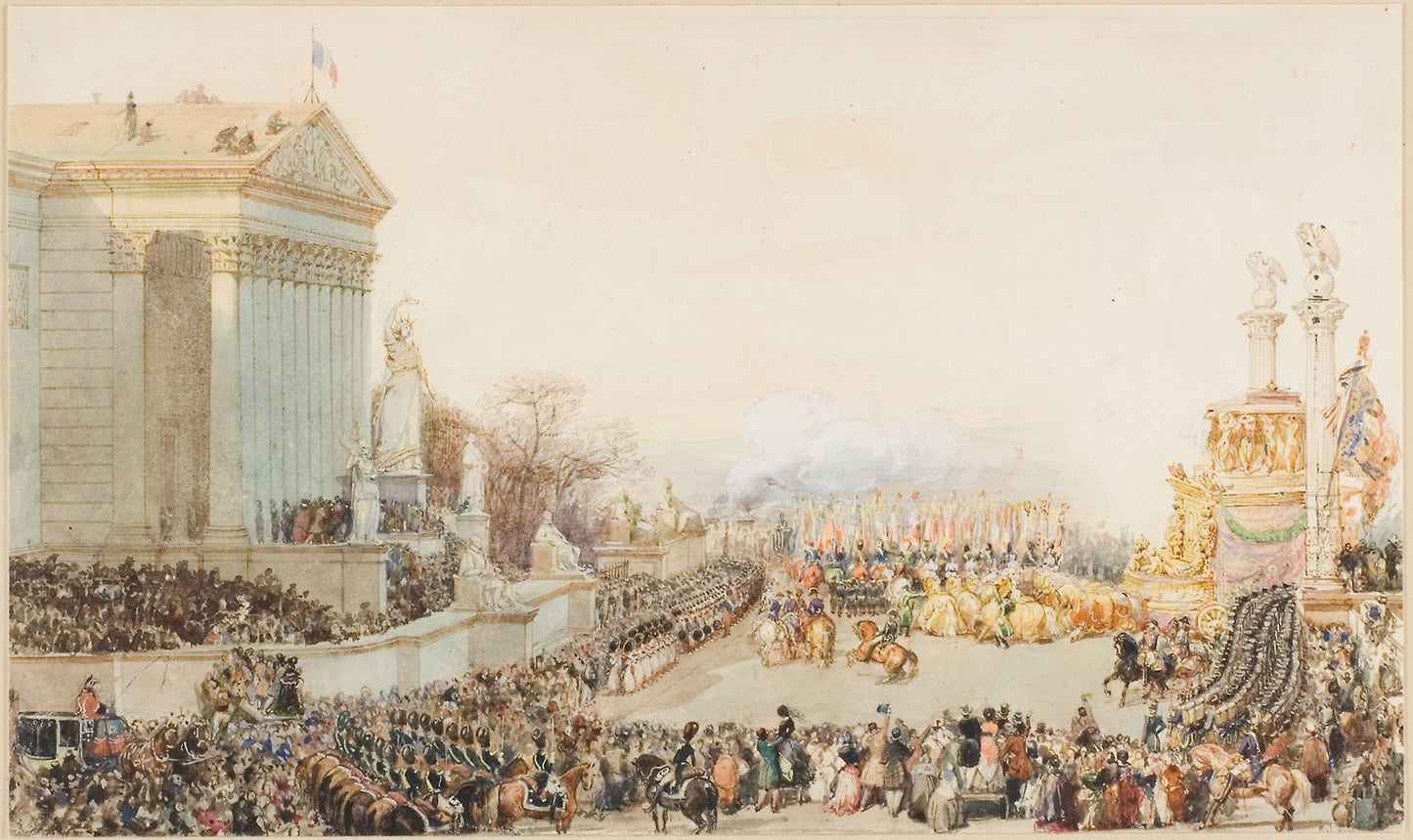 The Translation of the Ashes of Napoleon - 15 December, 1840 - Eugène L. Lami, Poster Print Wall Art