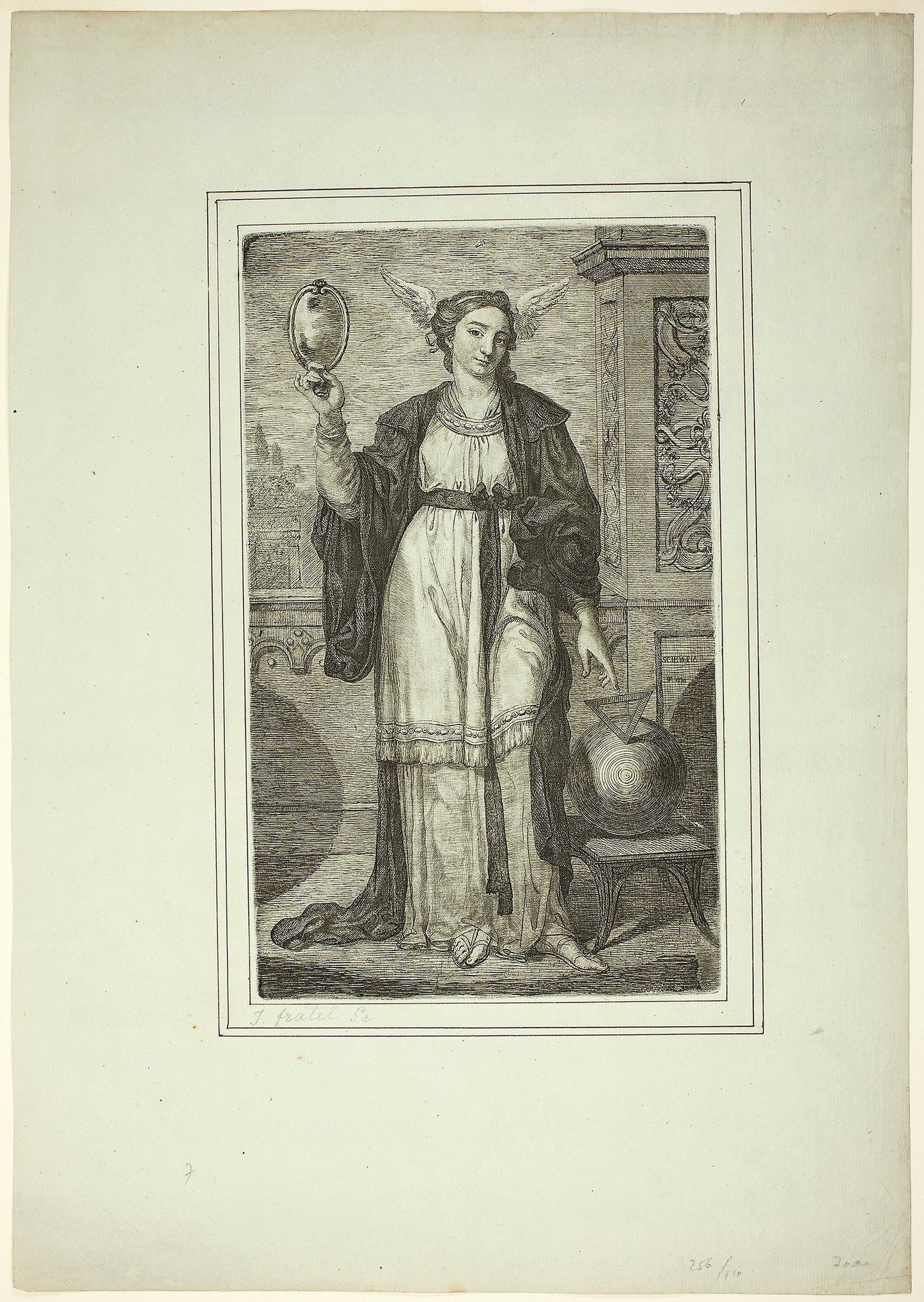 Female Personification of Science - Joseph Fratrel, Poster Print Wall Art