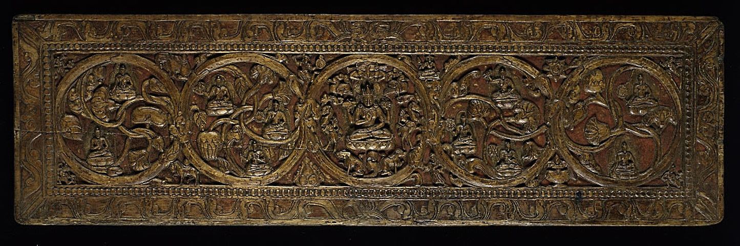 Book Cover for a Manuscript of the Perfection of Wisdom (Ashtashasrika Prajnaparamita) Sutra - Tibet, Poster Print Wall Art