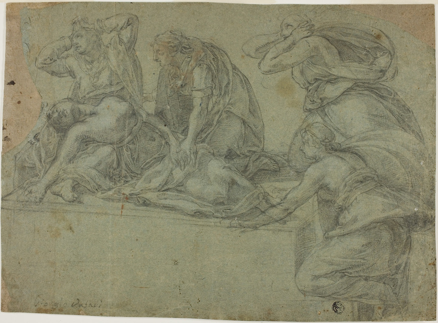 Death of Cleopatra - Follower of Daniela da Volterra (Italian; 1509-1566), Poster Print Wall Art
