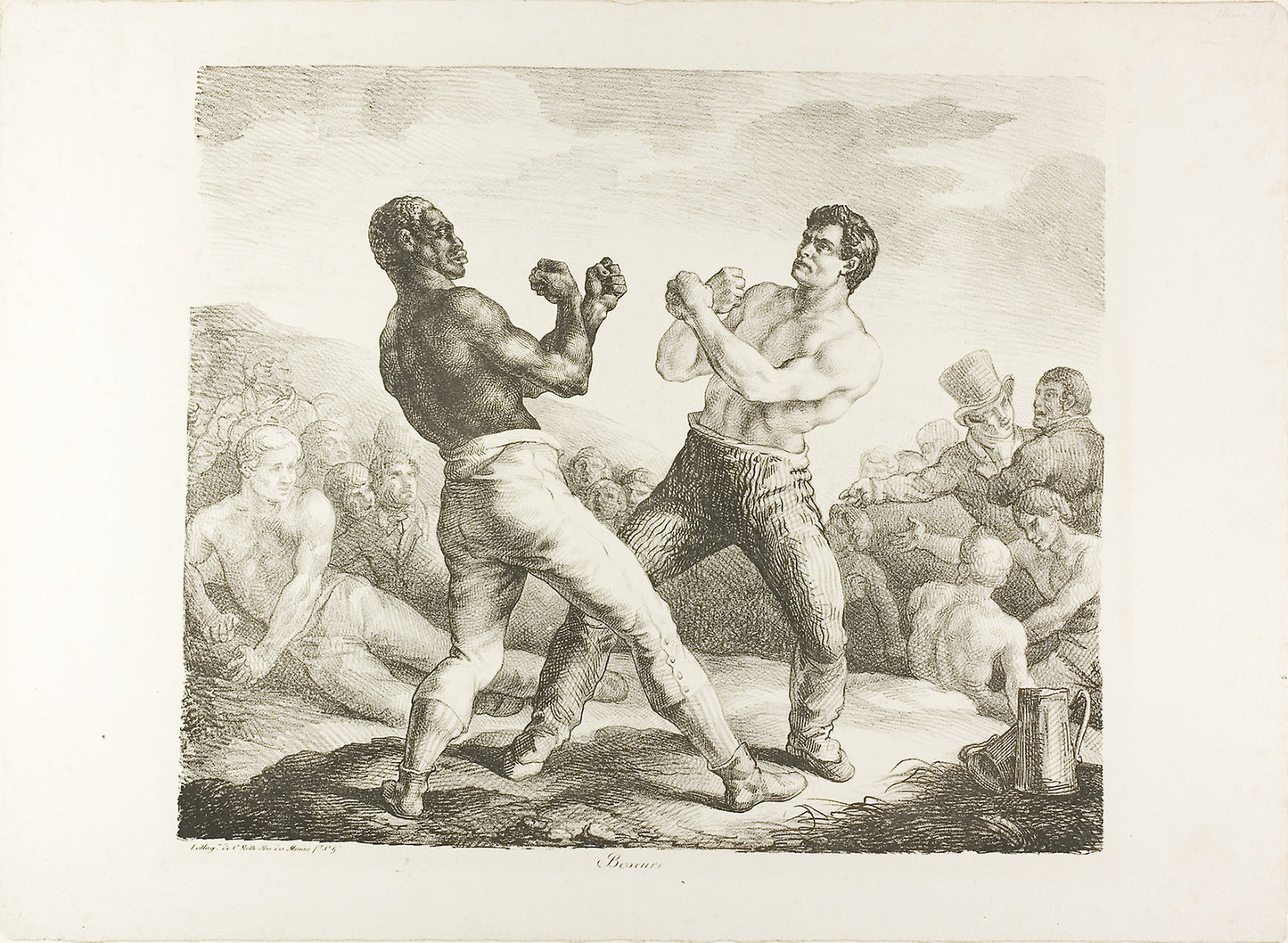 The Boxers - Jean Louis André Théodore Géricault (French, 1791-1824), Poster Print Wall Art