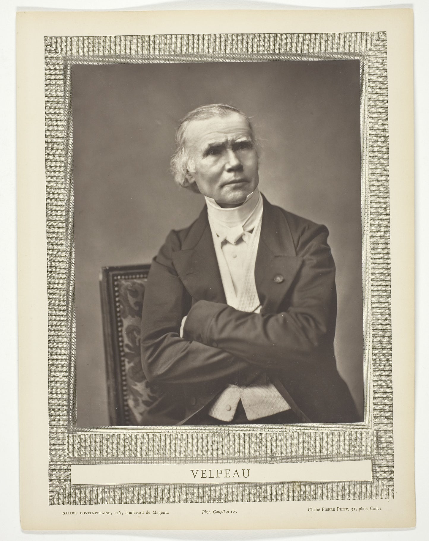 Alfred-Armand-Louise-Marie Velpeau (French surgeon and anatomist, 1795-1867) - Pierre Petit, Poster Print Wall Art
