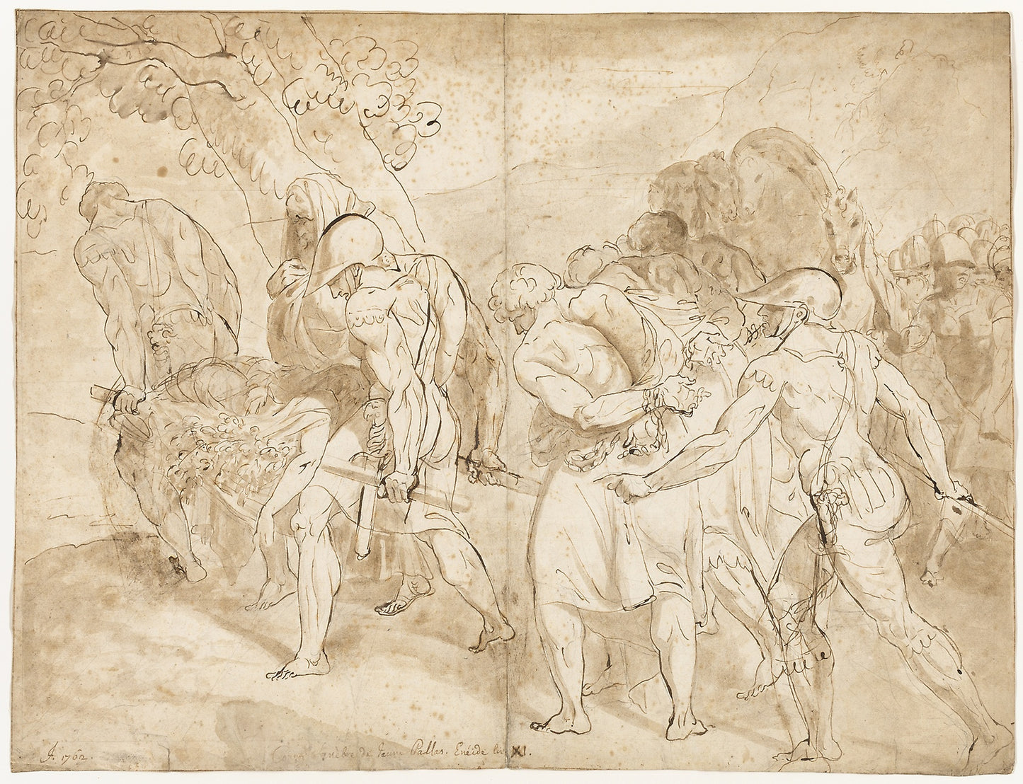 Funeral Procession of the Young Pallas, Aeneid Book XI - Julien de Parme, Poster Print Wall Art