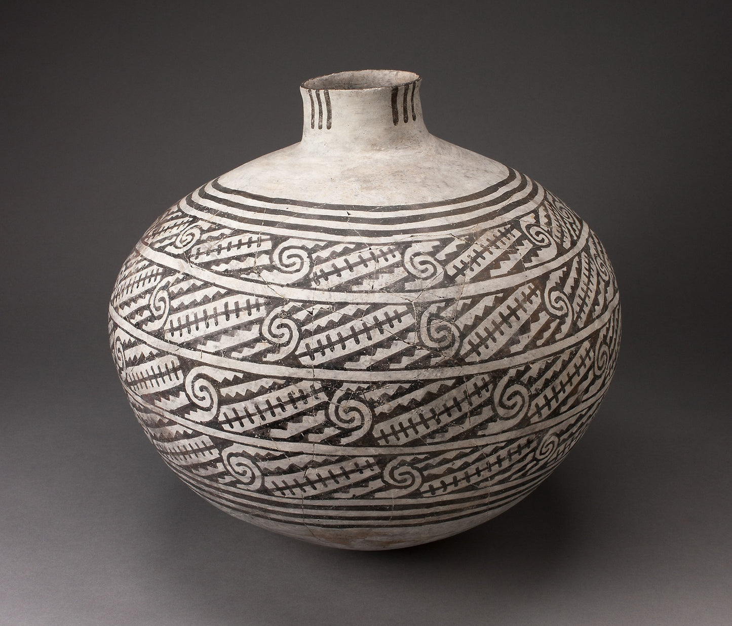 Storage Jar (Olla) - Ancestral Pueblo (Anasazi), Betatakin Black-on-white, Poster Print Wall Art