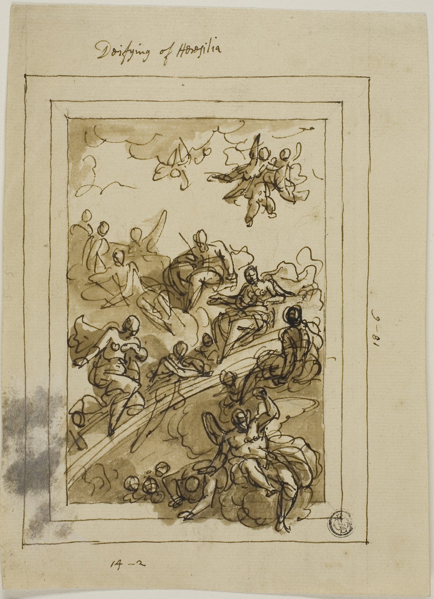 Deifying of Horofilia - James Thornhill, Poster Print Wall Art