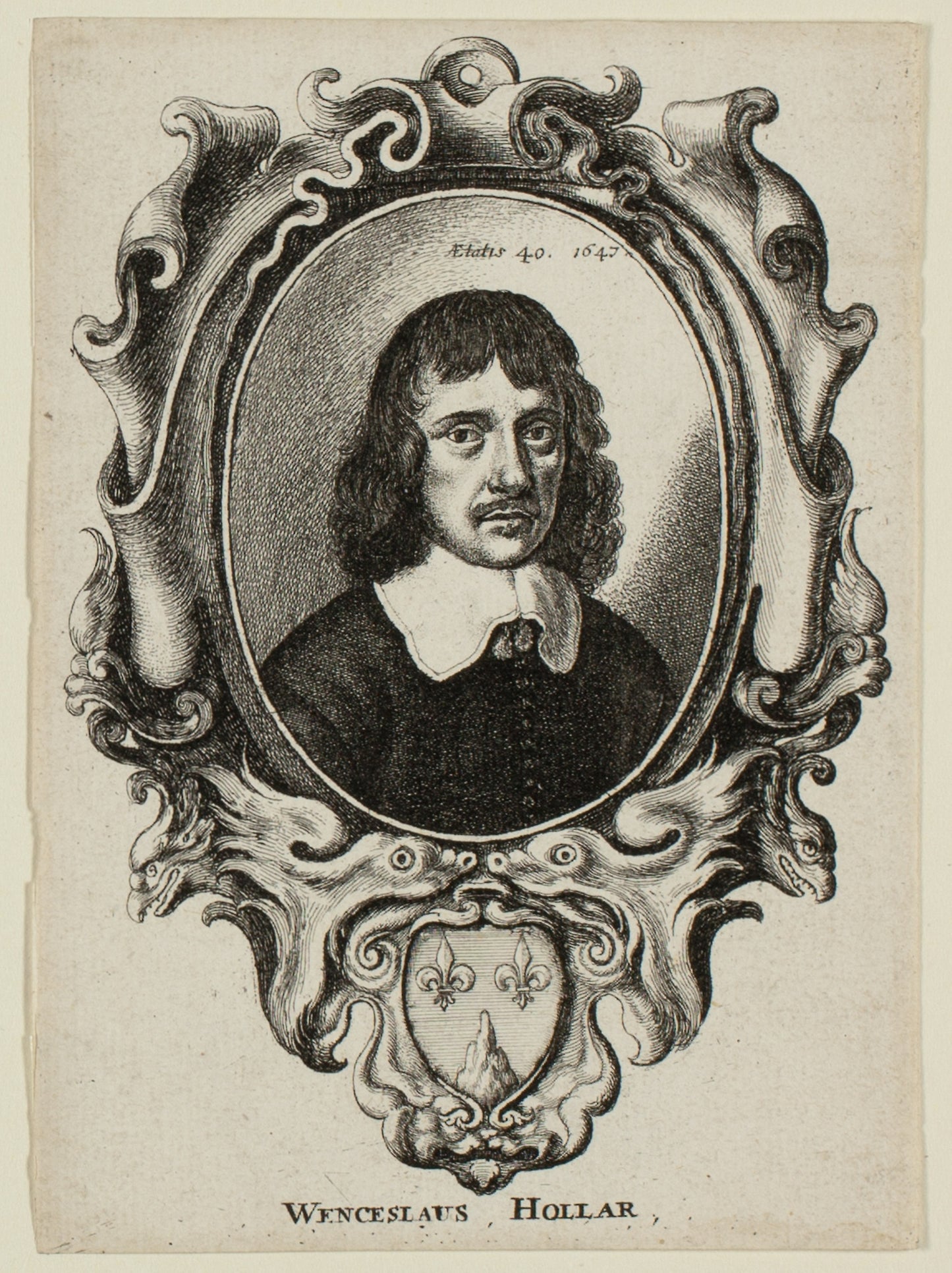 Self-Portrait - Wenceslaus Hollar, Poster Print Wall Art