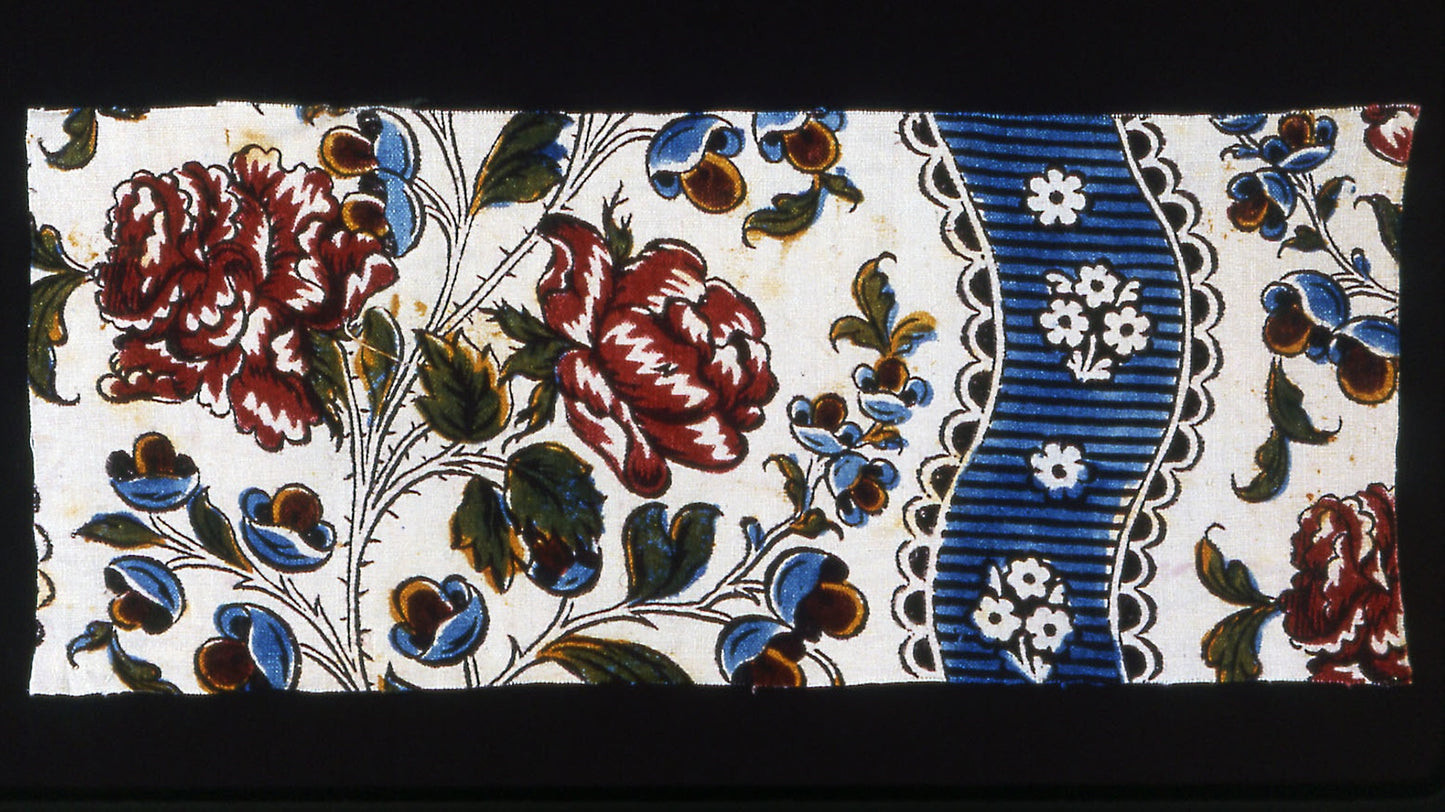 Blue Ribbon (Furnishing Fabric) - France, Jouy-en-Josas, Poster Print Wall Art