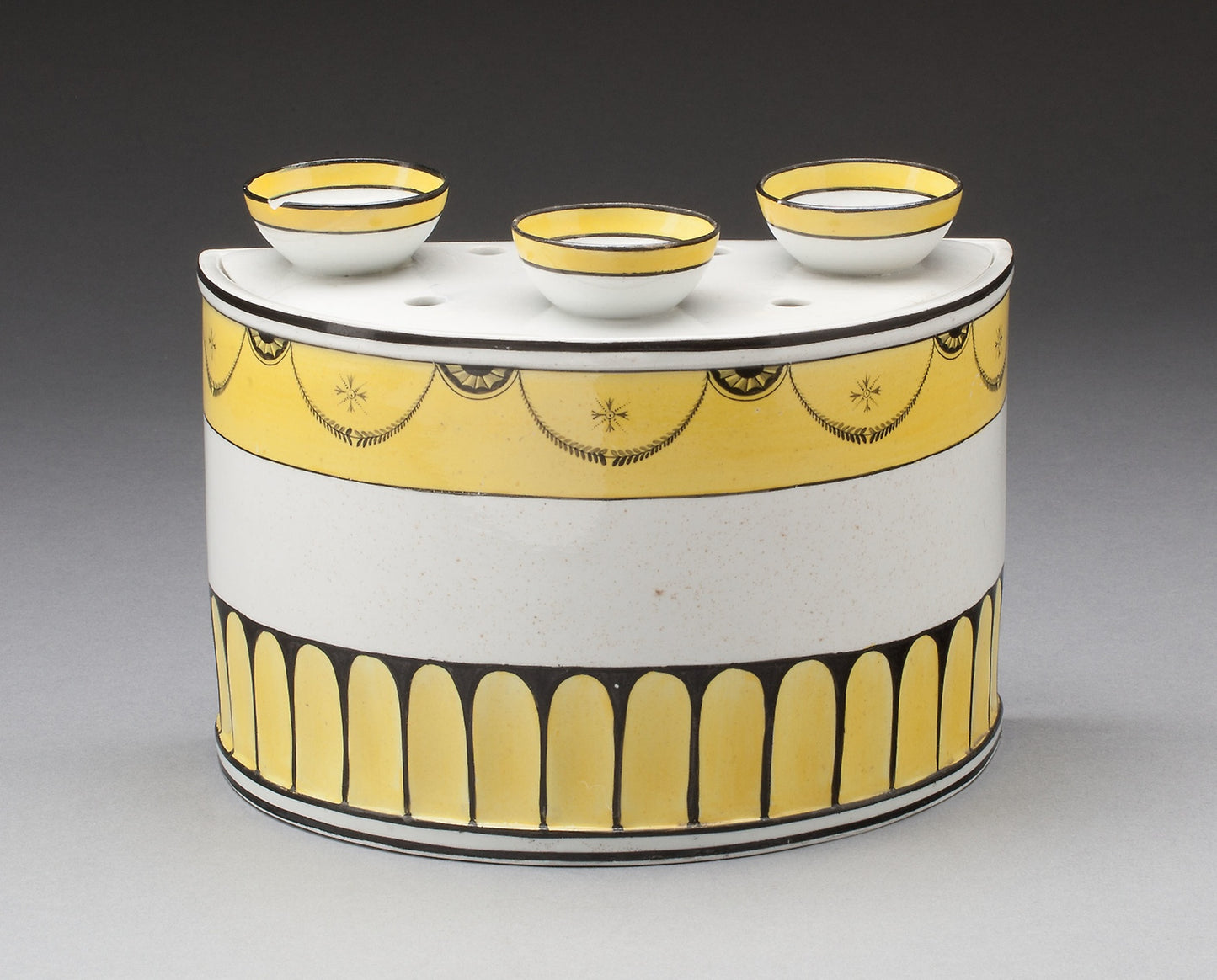 Bulb Pot with Cover (one of a pair) - England, Poster Print Wall Art