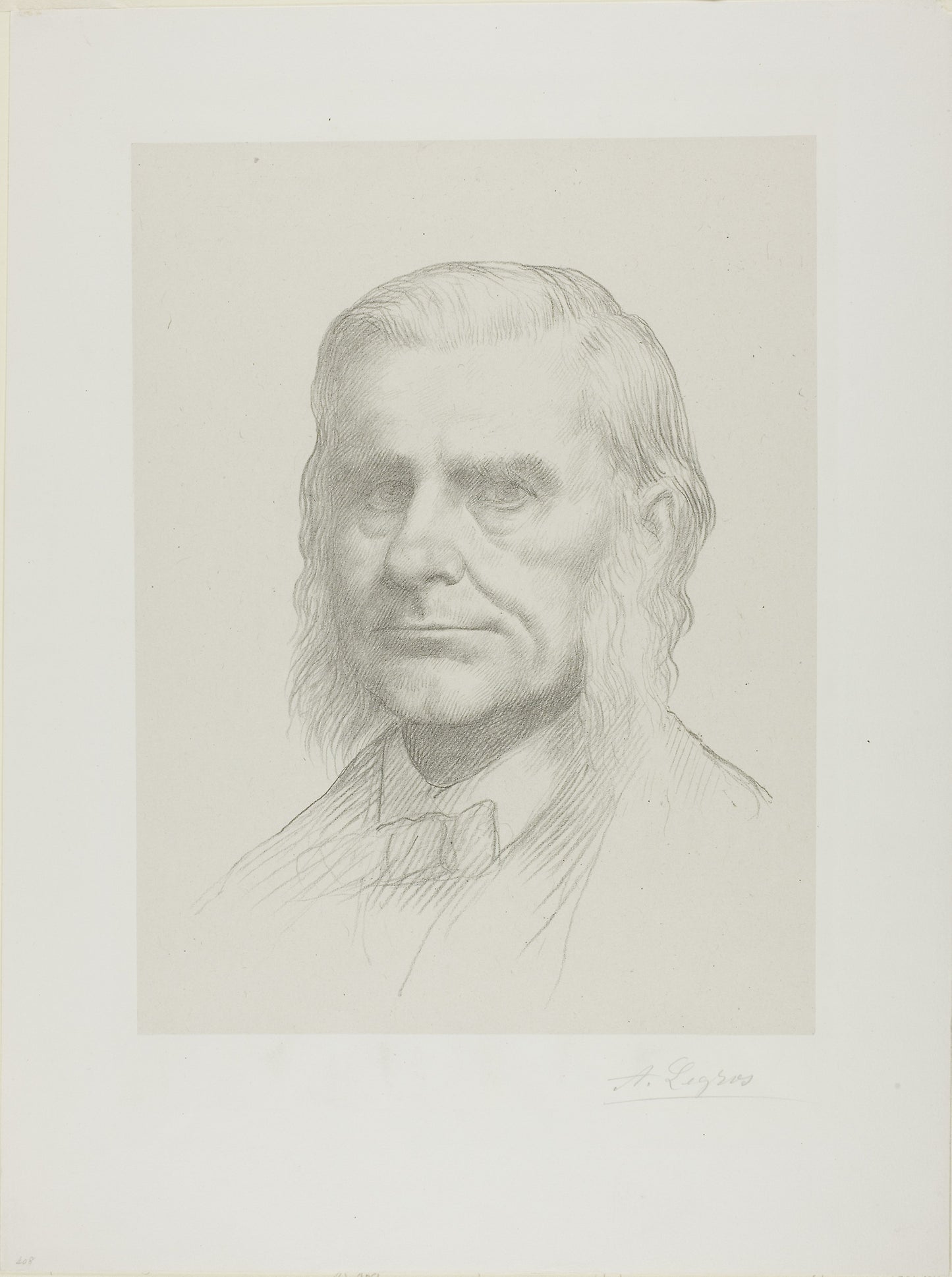 Portrait of Professor Huxley - Alphonse Legros, Poster Print Wall Art