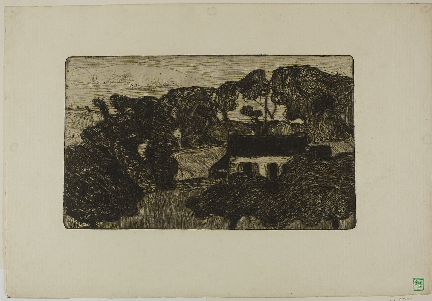 Farmhouse Surrounded - Trees - Armand Séguin, Poster Print Wall Art