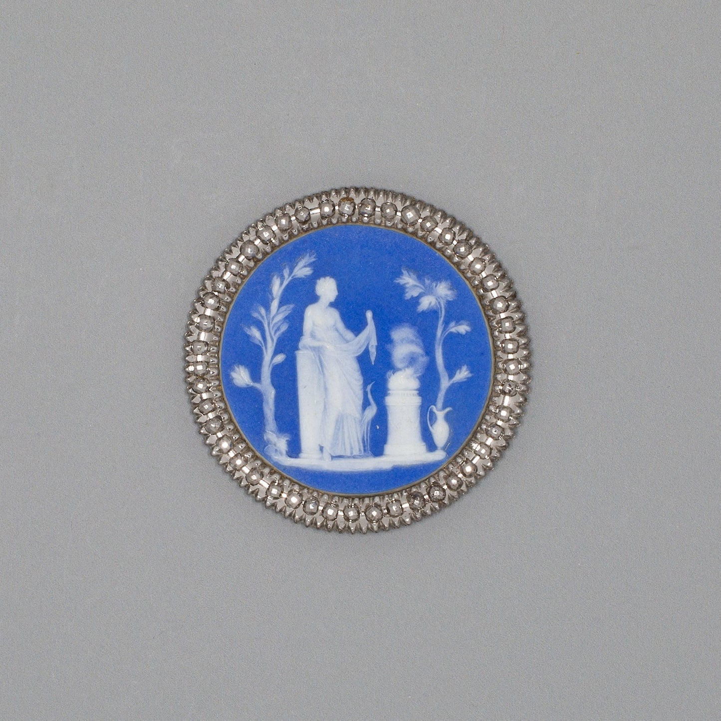 Button with Offering of Victory - Wedgwood Manufactory, Poster Print Wall Art