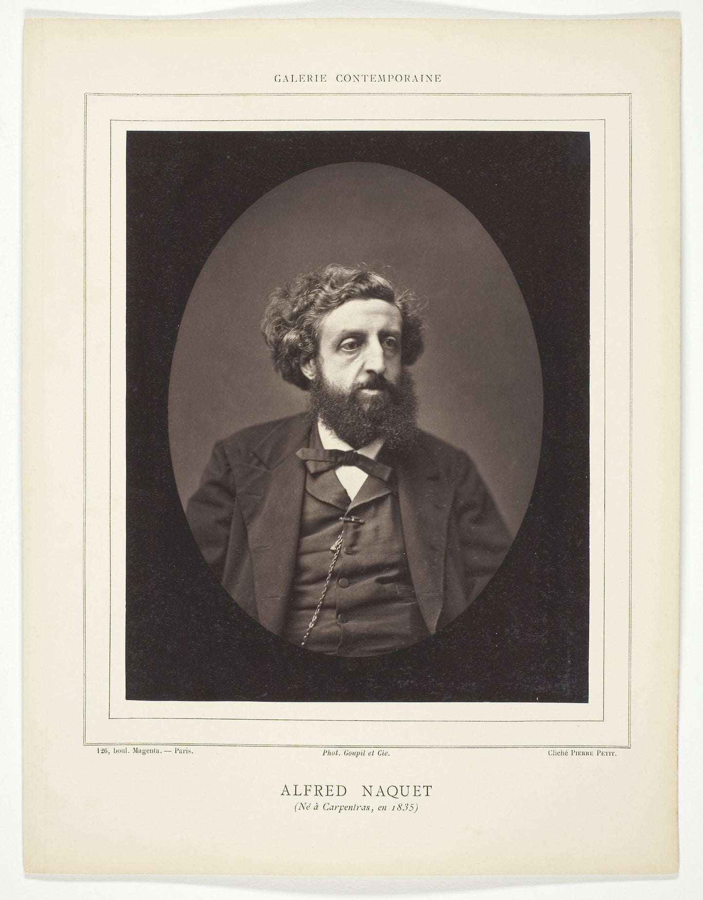 Alfred Naquet (French chemist and politician, 1834-1916) - Pierre Petit, Poster Print Wall Art