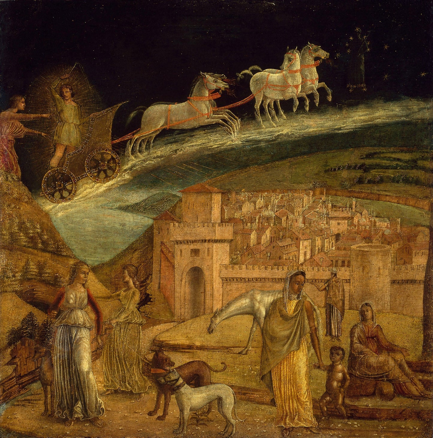 Phaeton Driving the Chariot of Phoebus - Northern Italian (Verona?), Poster Print Wall Art