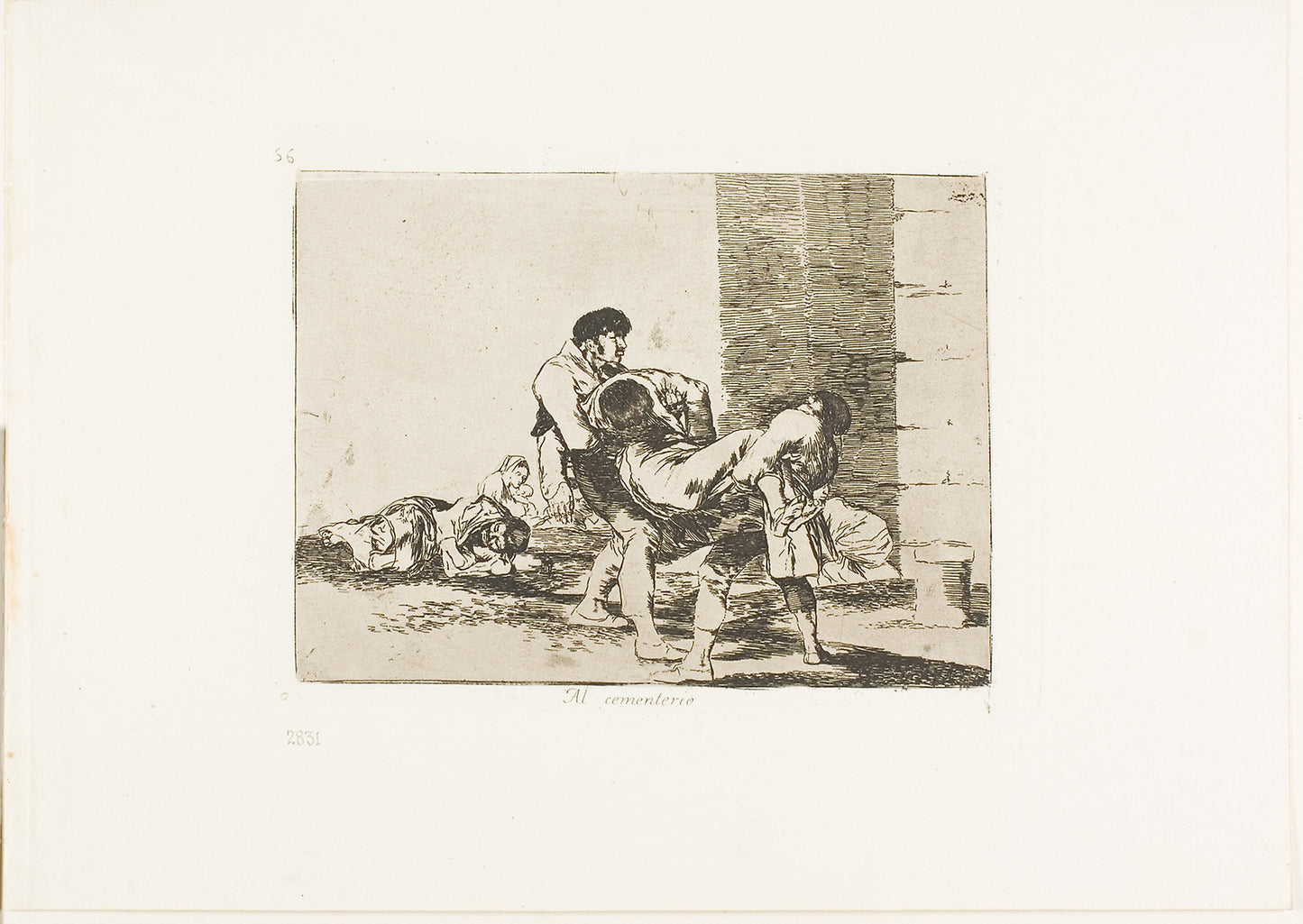 To the Cemetery, plate 56 from The Disasters of War - Francisco José de Goya y Lucientes, Poster Print Wall Art