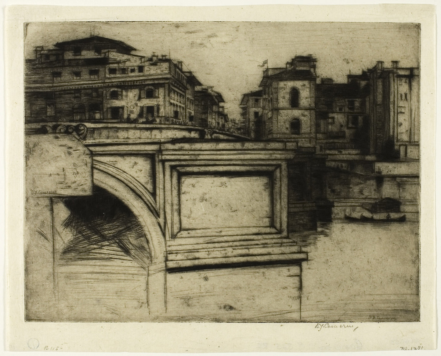 Ponte della Trinità - David Young Cameron, Poster Print Wall Art