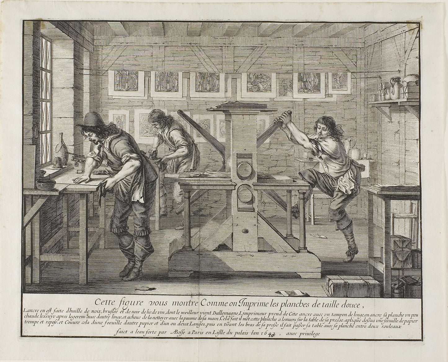 The Etcher's Press - The Printmaker's Shop: Abraham Bosse, Poster Print Wall Art