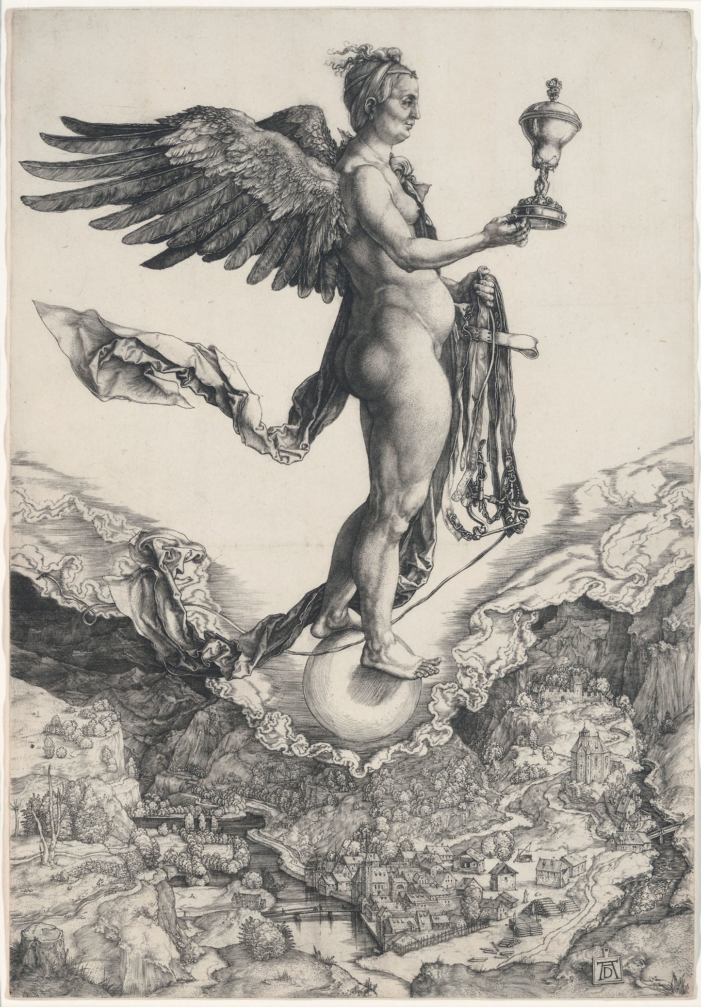 Nemesis - Albrecht Dürer, Poster Print Wall Art