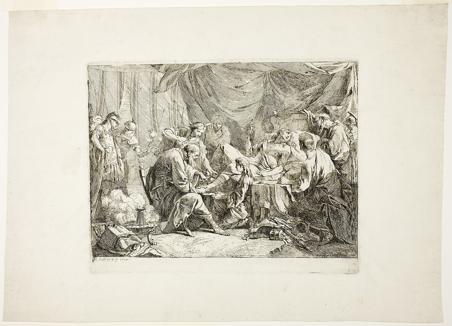Antiochus, After his Demise, Dictated his Will - Noël Hallé, Poster Print Wall Art