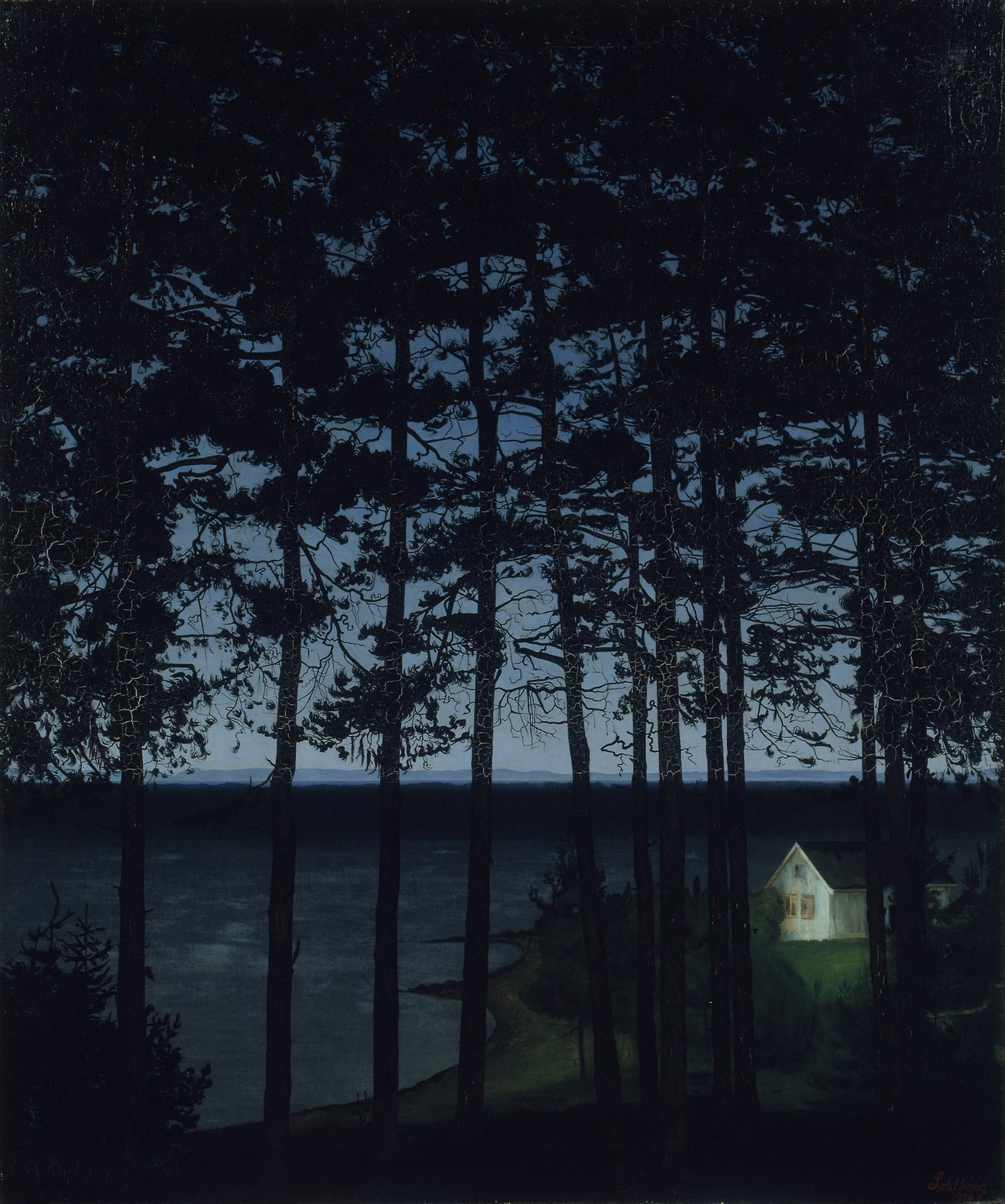 Fisherman's Cottage: Harald Sohlberg, Poster Print Wall Art