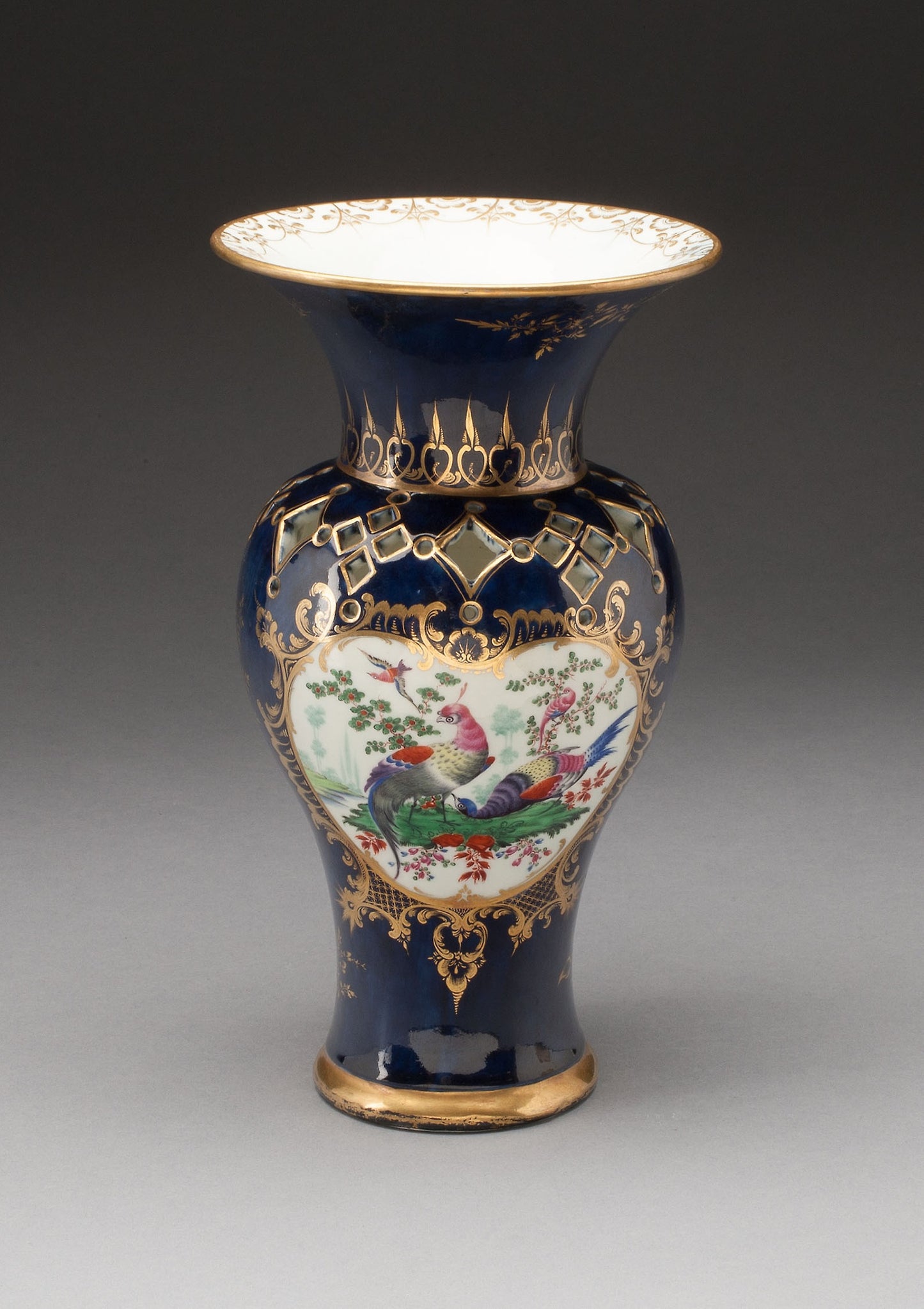 Vase (part of a pair) - Worcester Porcelain Factory, Poster Print Wall Art
